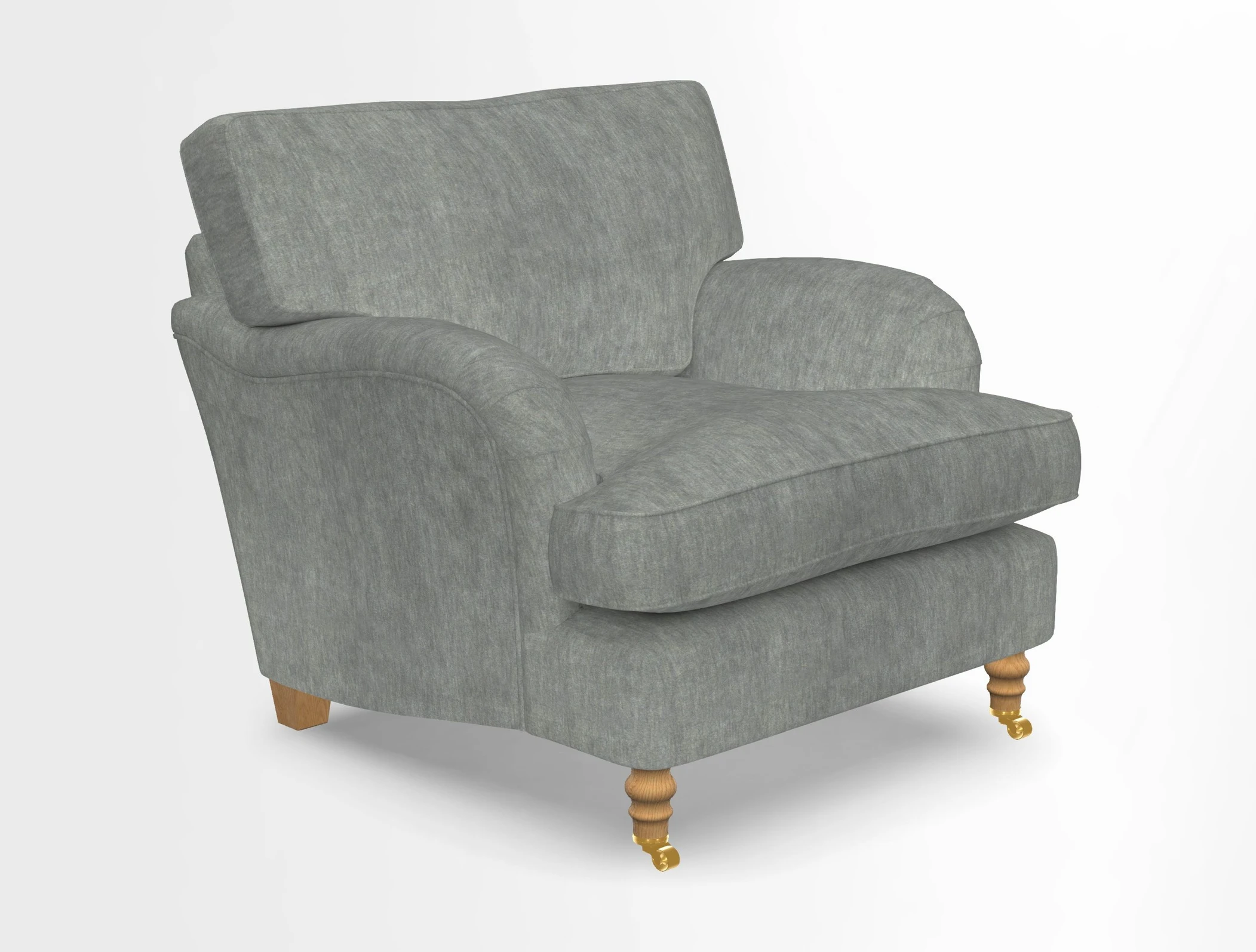 Alwinton chair in Linwood Tango Velvet Sapphire
