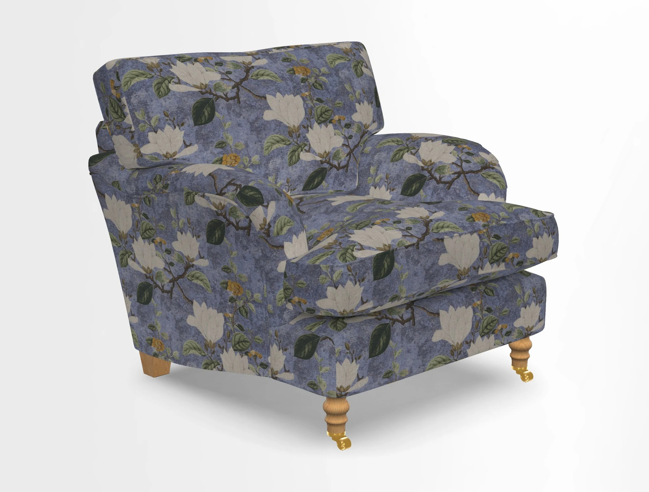 Alwinton chair in Linwood Tango Velvet Sapphire