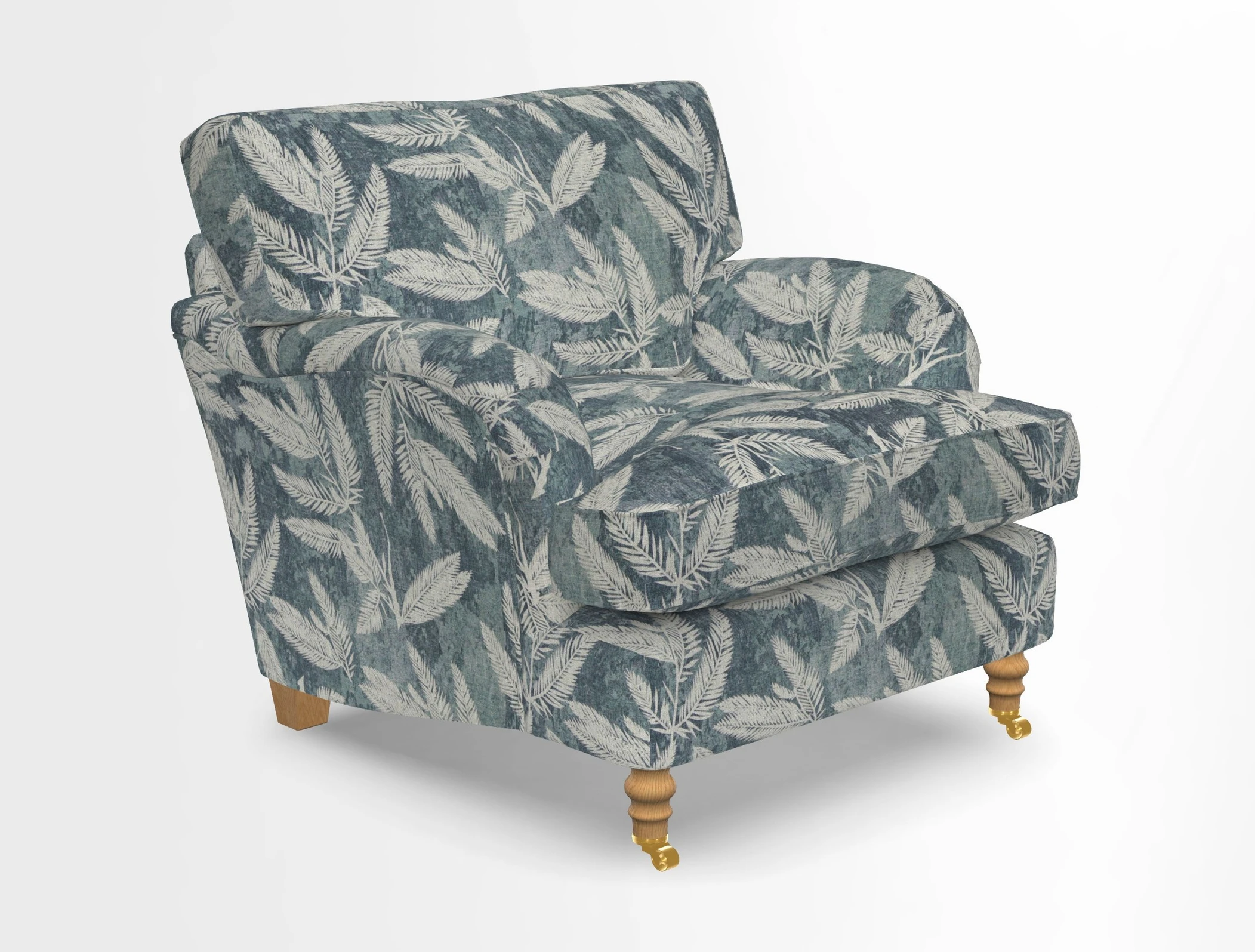 Alwinton chair in Linwood Tango Velvet Sapphire