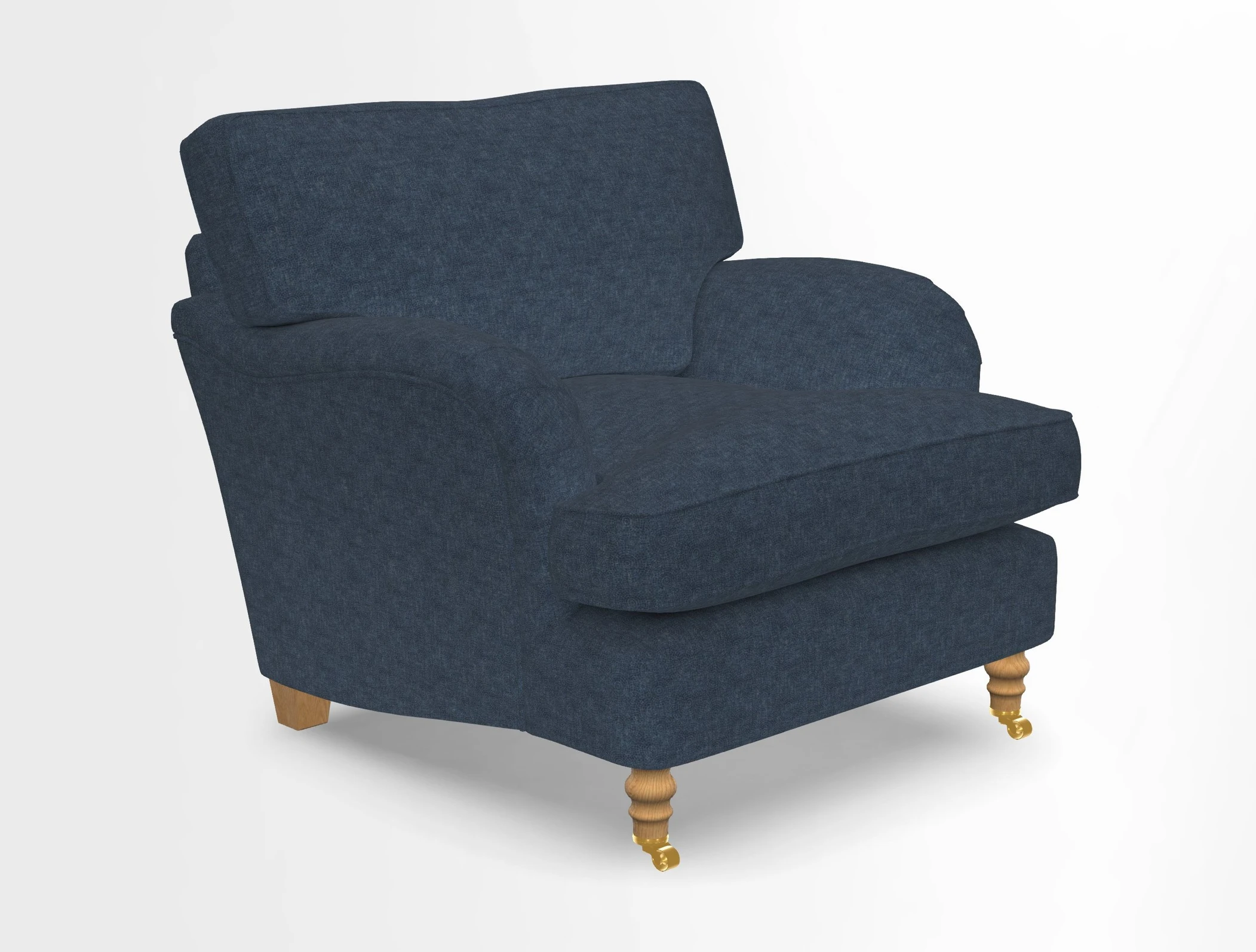 Alwinton chair in Linwood Tango Velvet Sapphire