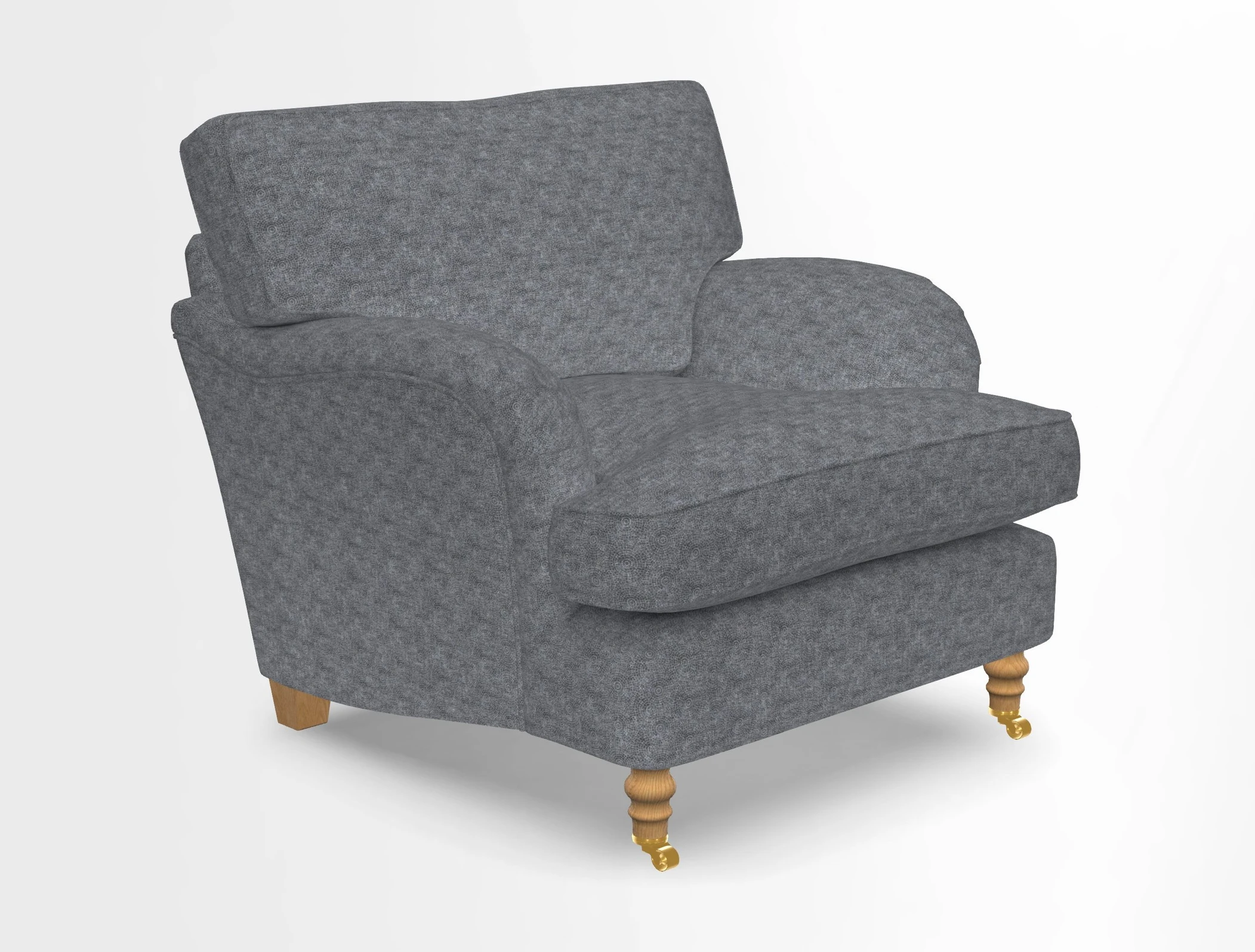 Alwinton chair in Linwood Tango Velvet Sapphire
