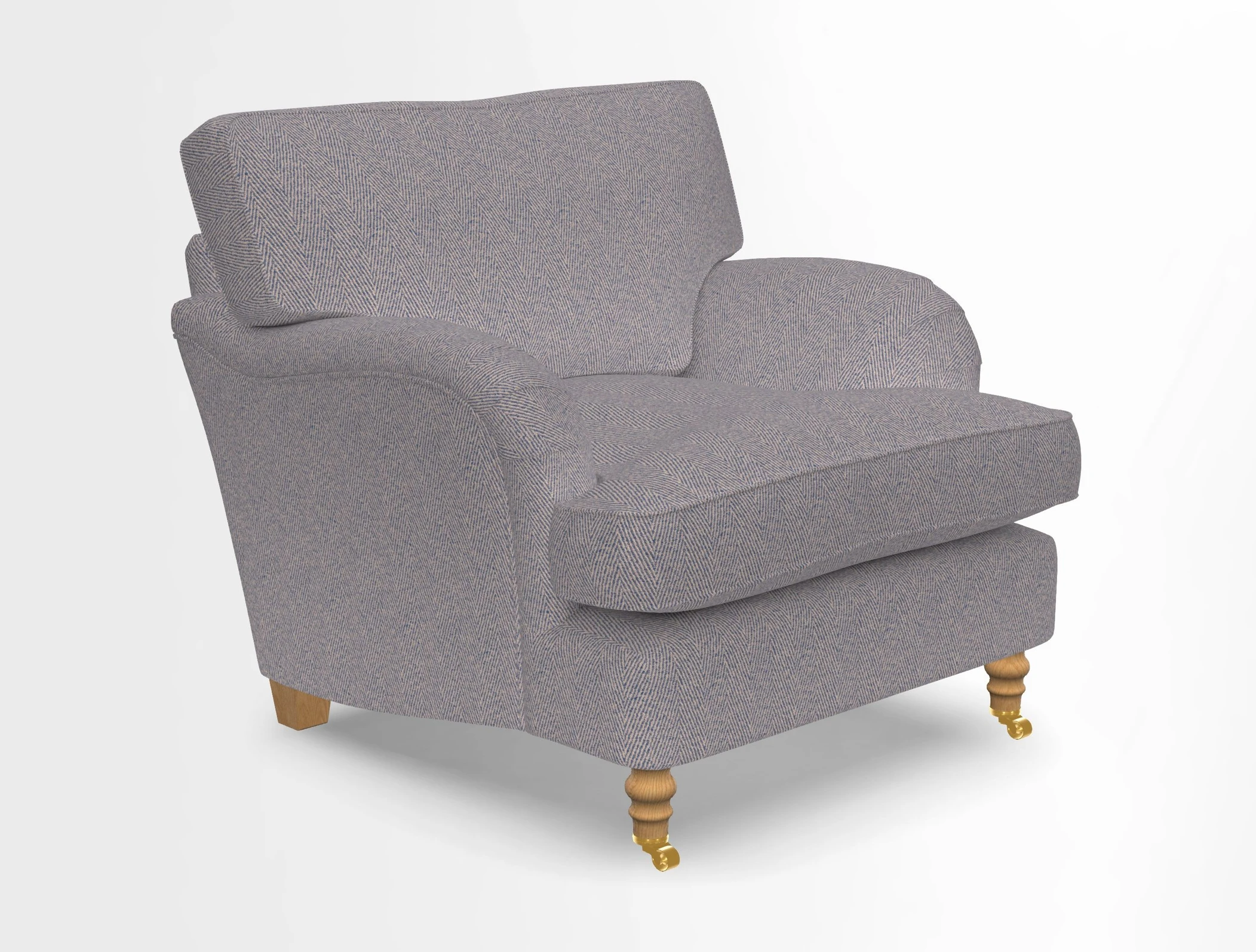 Alwinton chair in Linwood Tango Velvet Sapphire