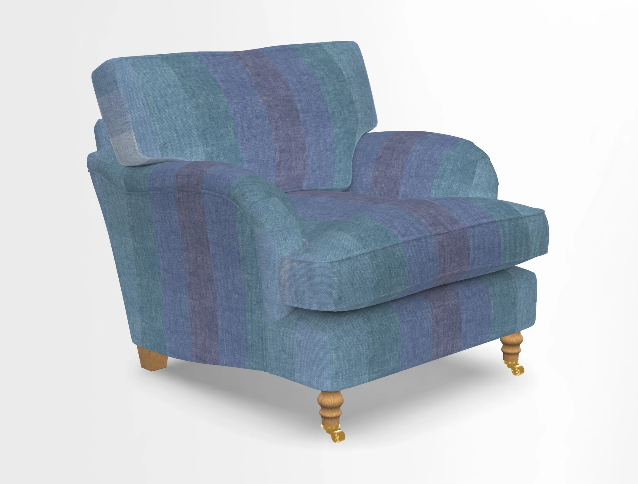 Alwinton chair in Linwood Tango Velvet Sapphire