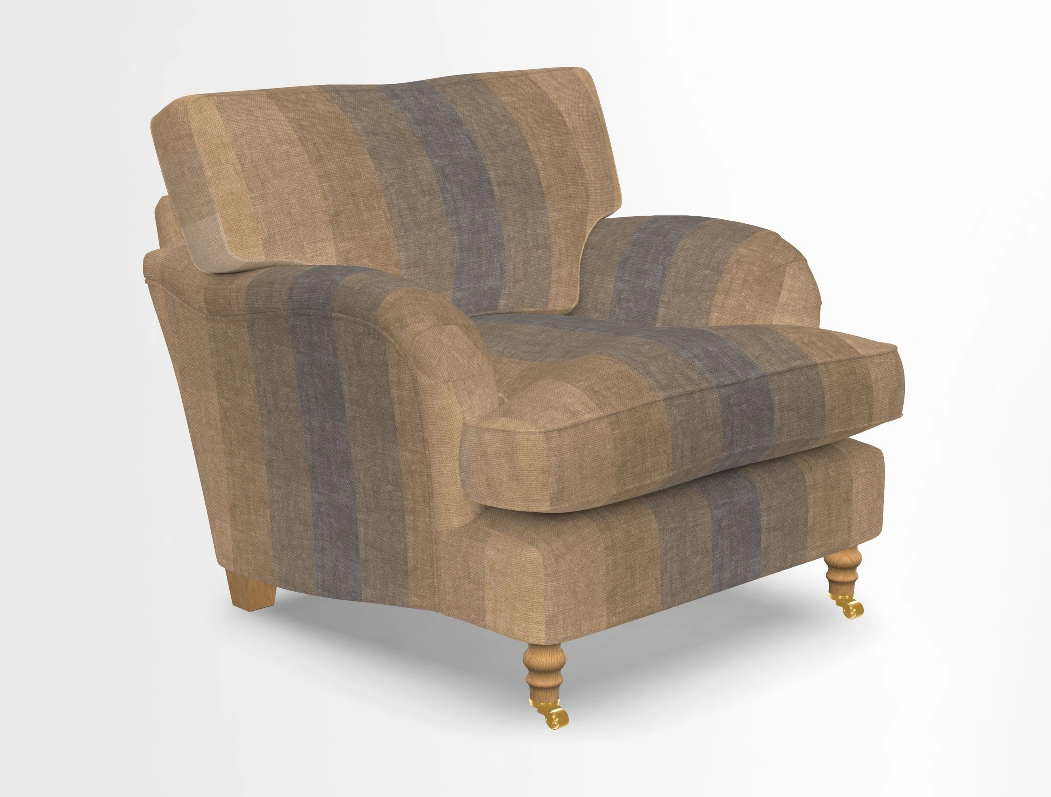 Alwinton chair in Linwood Tango Velvet Sapphire