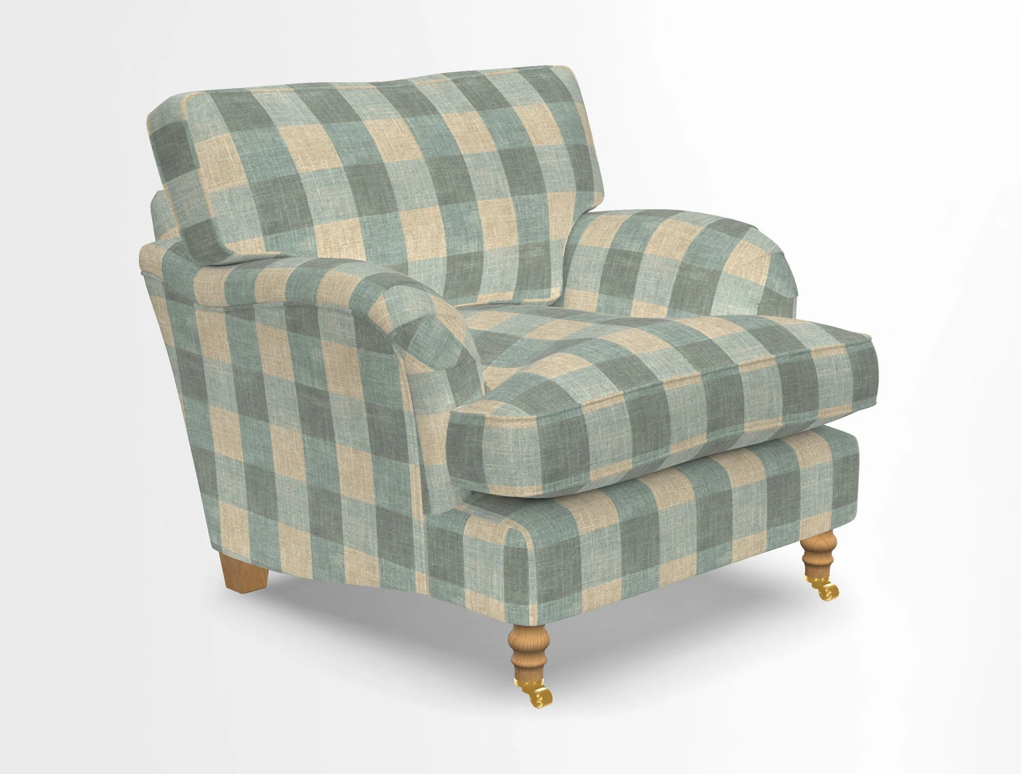 Alwinton chair in Linwood Tango Velvet Sapphire