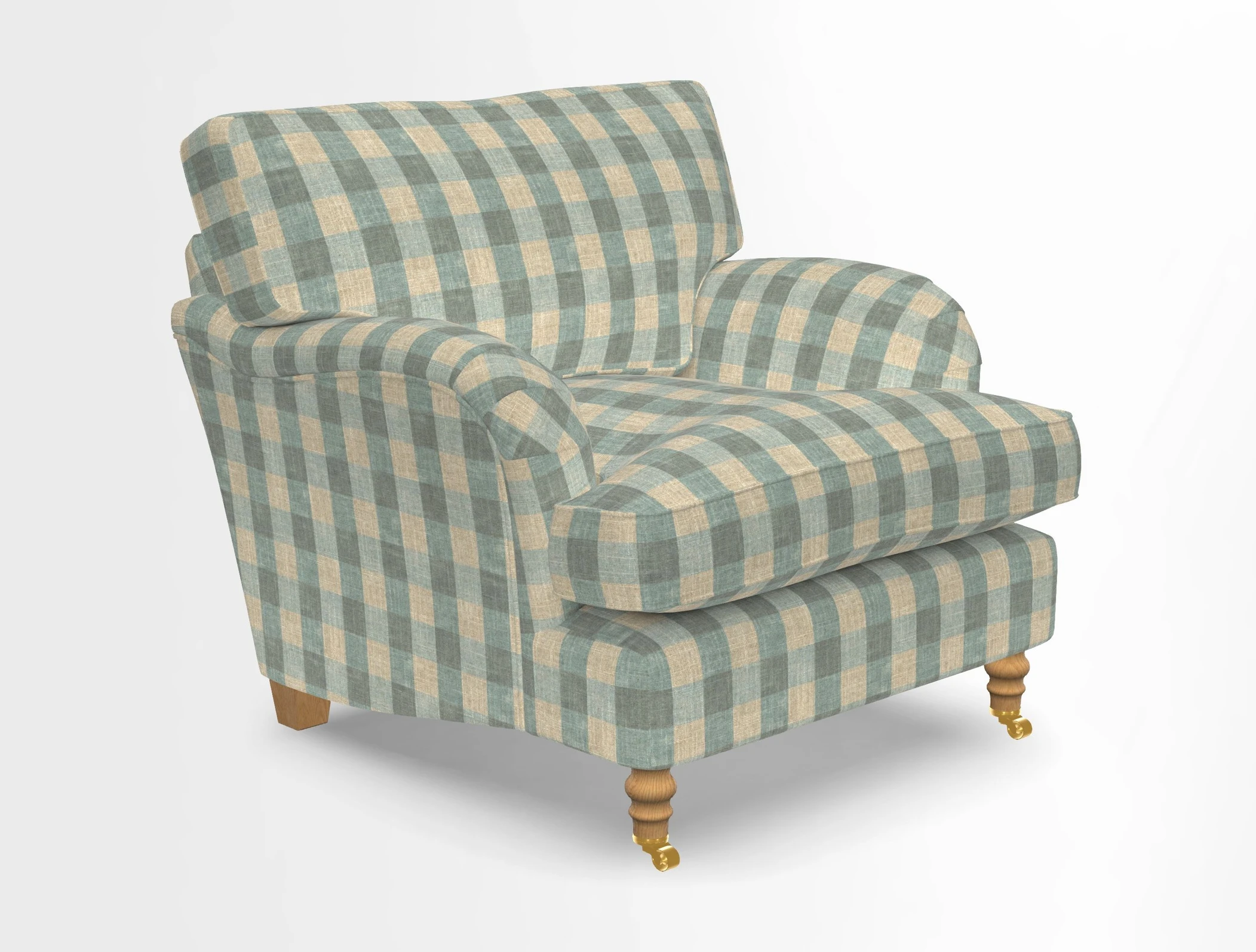 Alwinton chair in Linwood Tango Velvet Sapphire