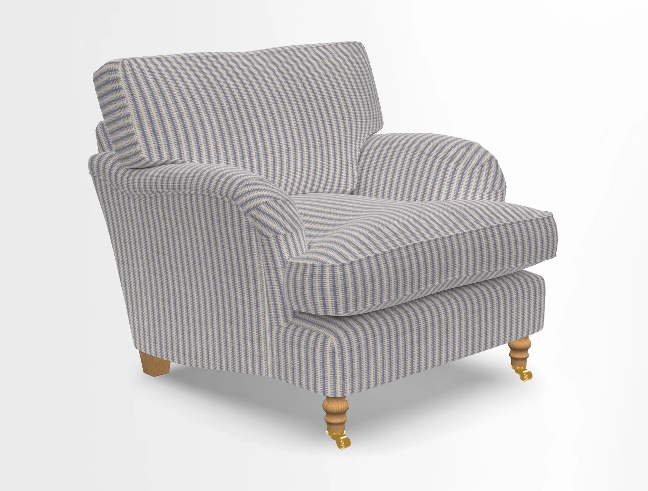 Alwinton chair in Linwood Tango Velvet Sapphire