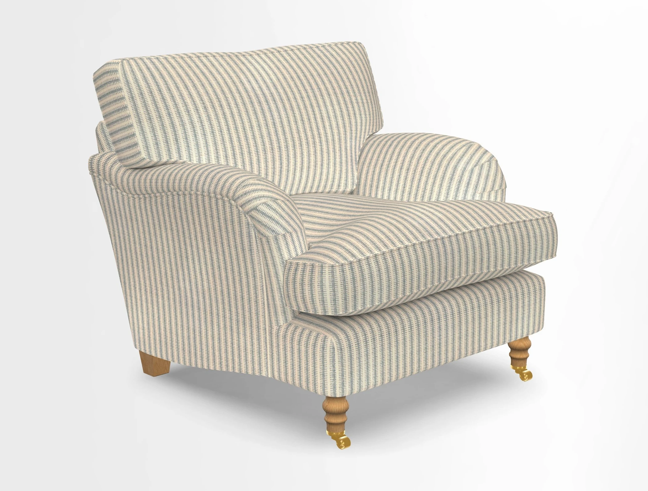 Alwinton chair in Linwood Tango Velvet Sapphire