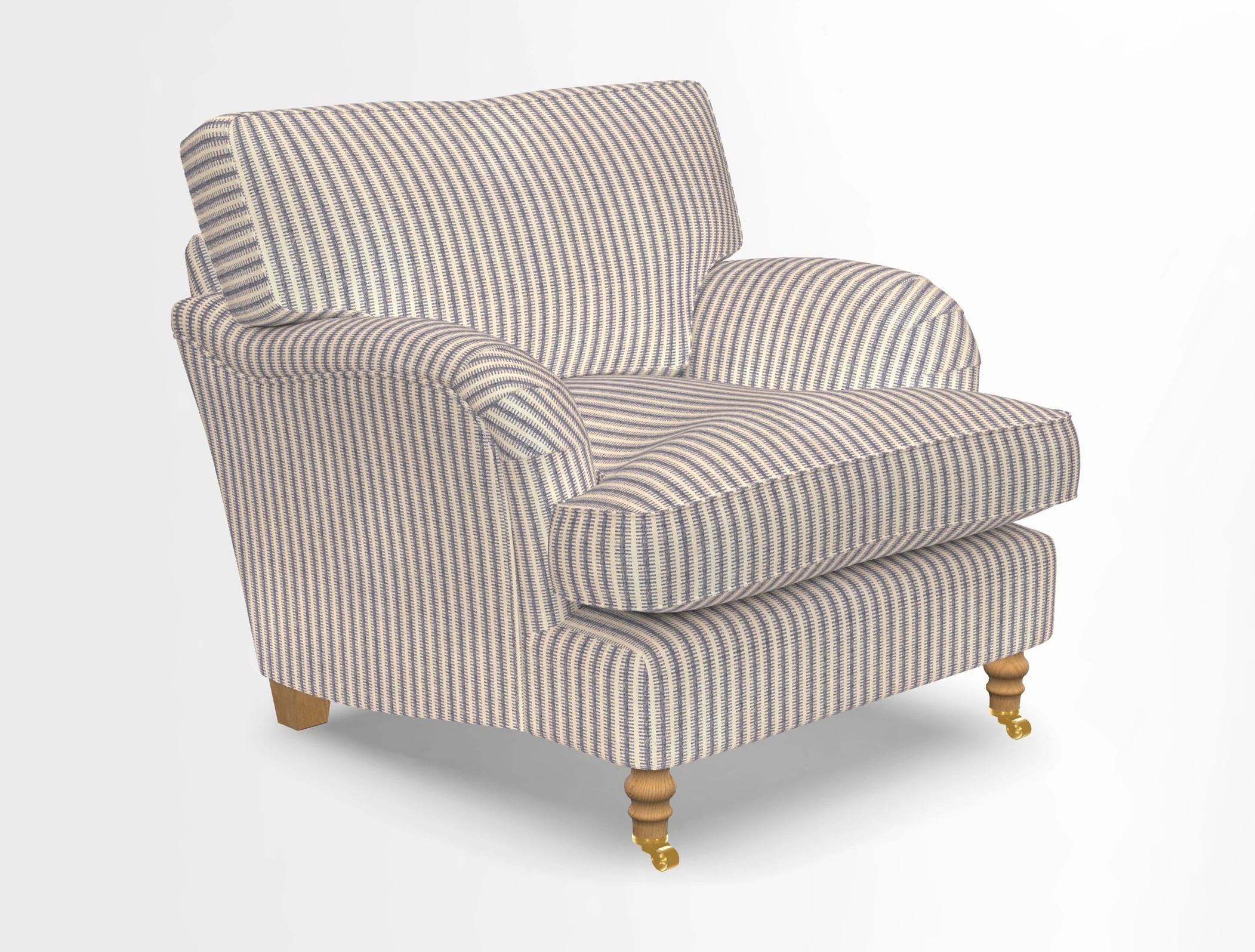 Alwinton chair in Linwood Tango Velvet Sapphire