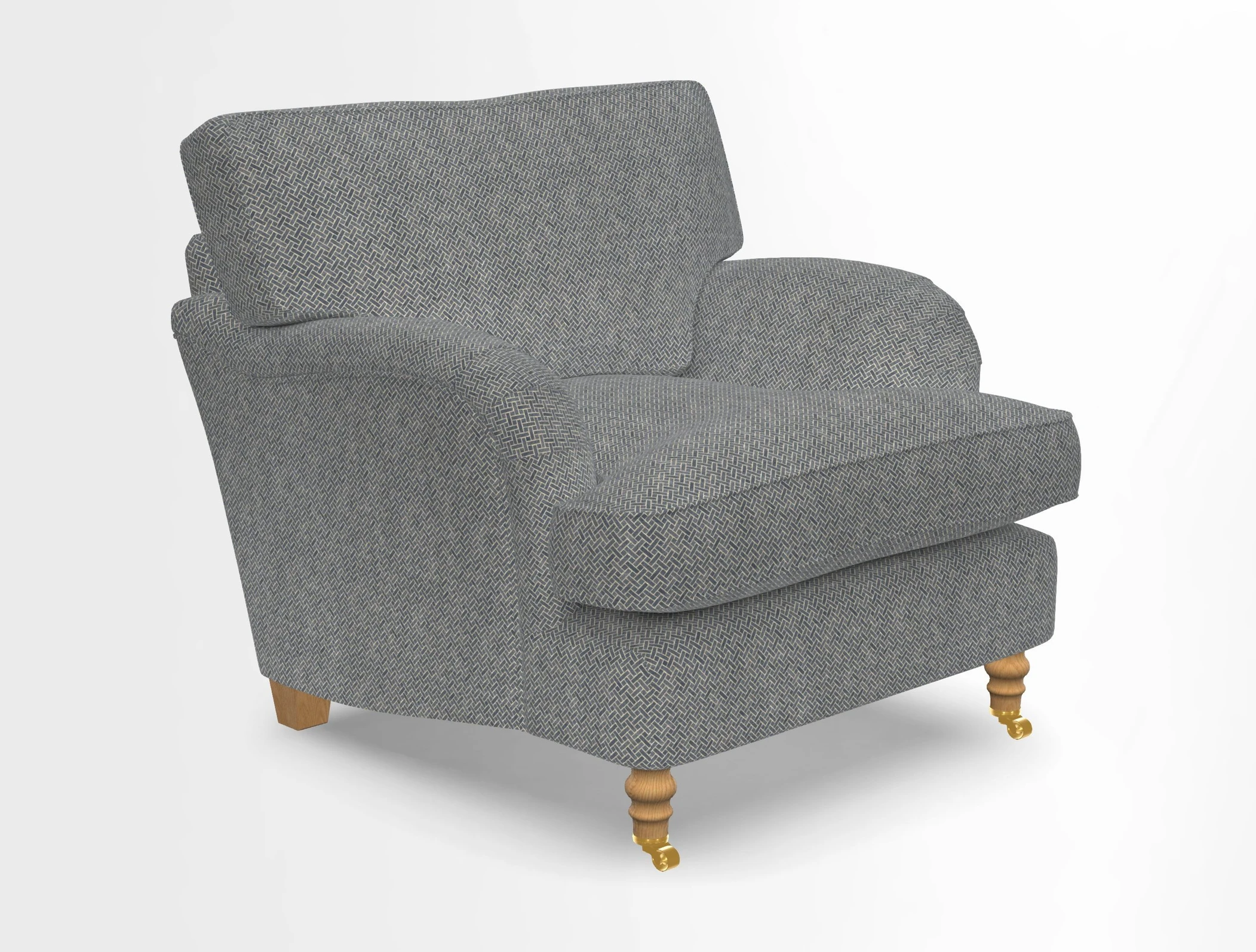 Alwinton chair in Linwood Tango Velvet Sapphire