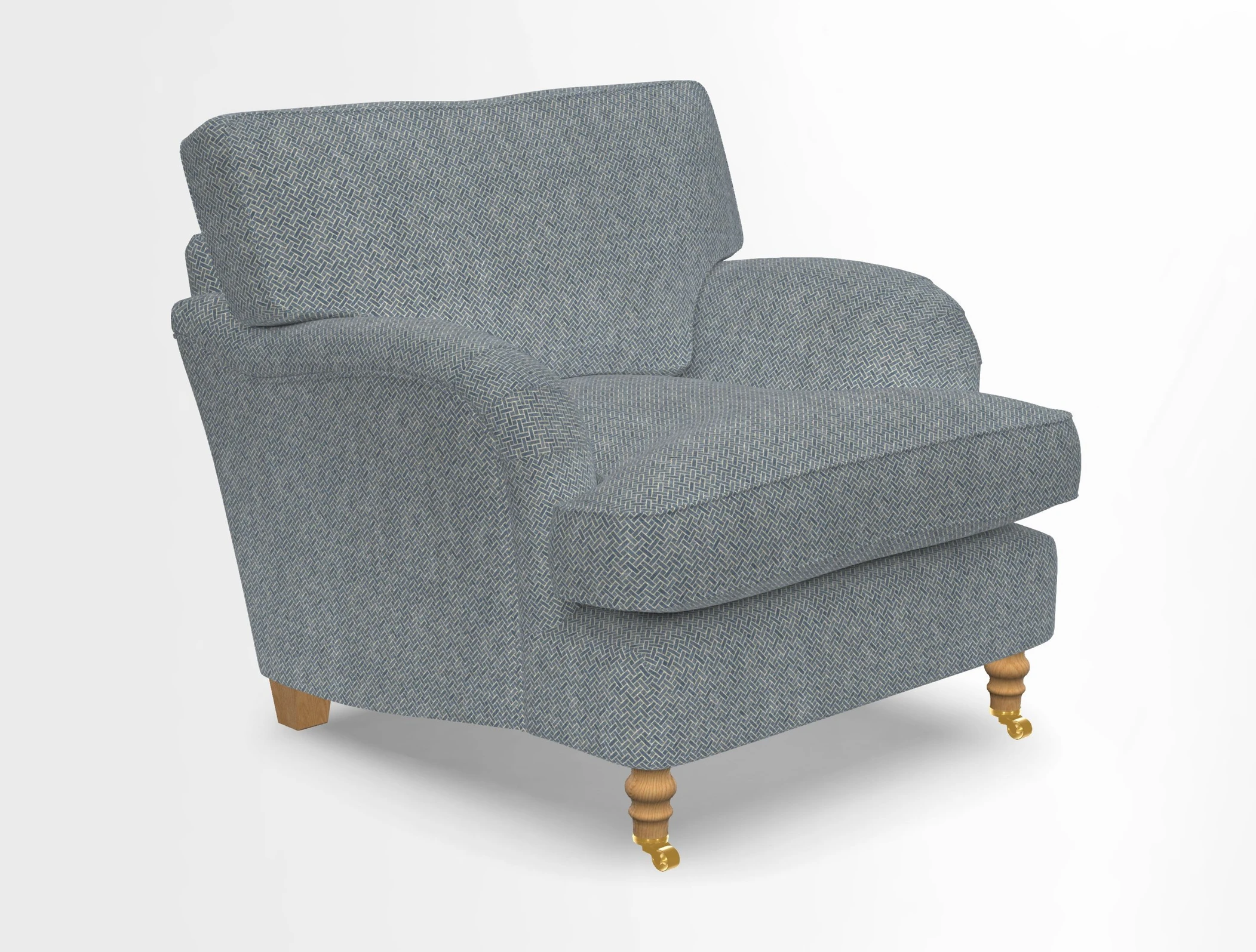 Alwinton chair in Linwood Tango Velvet Sapphire