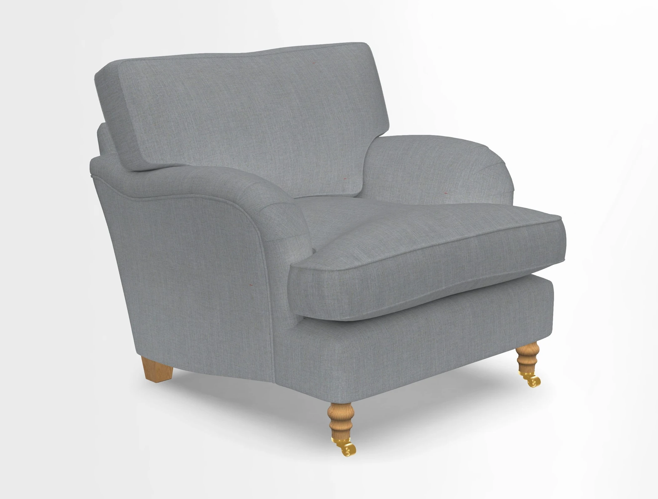 Alwinton chair in Linwood Tango Velvet Sapphire