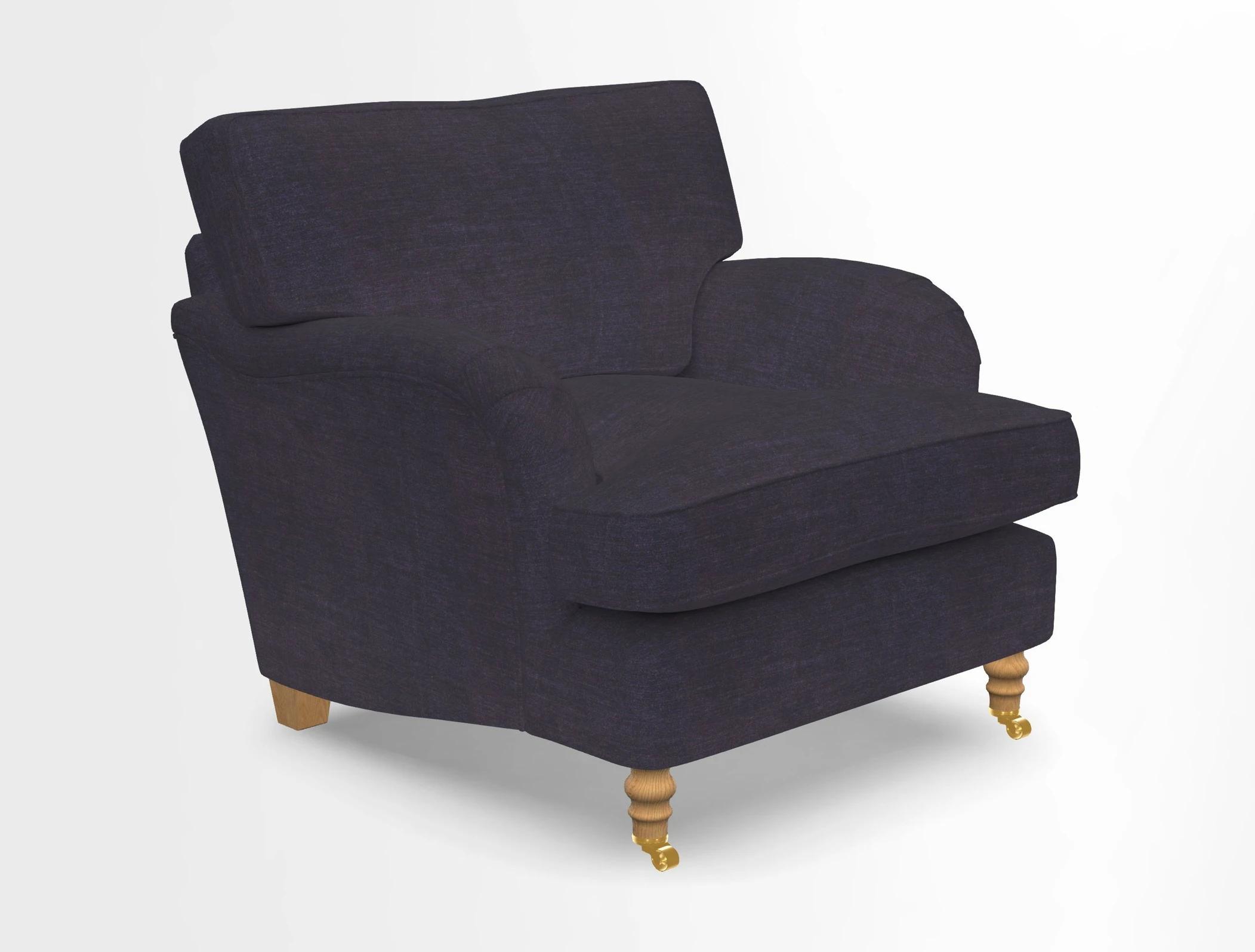 Alwinton chair in Linwood Tango Velvet Sapphire