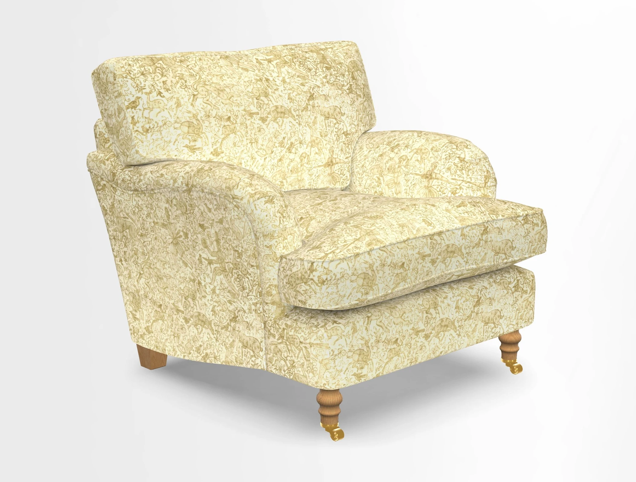 Alwinton chair in Linwood Tango Velvet Sapphire