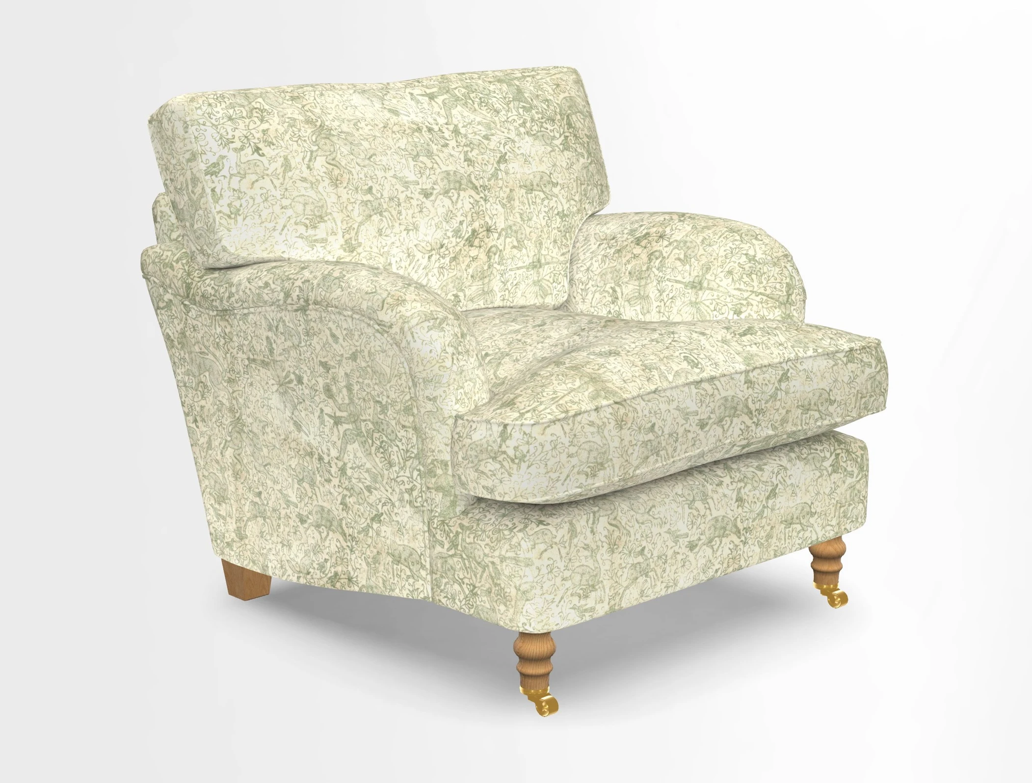 Alwinton chair in Linwood Tango Velvet Sapphire