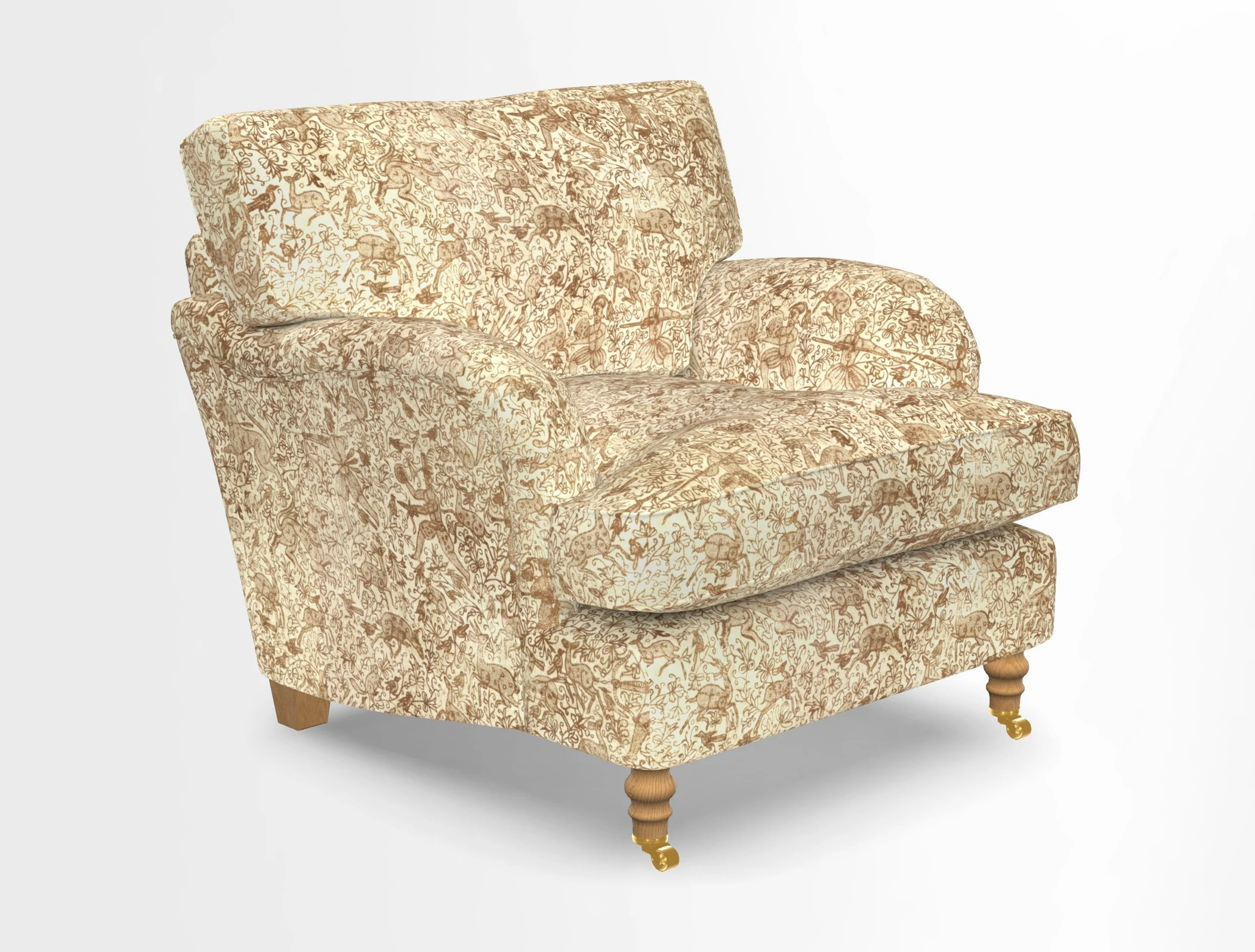 Alwinton chair in Linwood Tango Velvet Sapphire