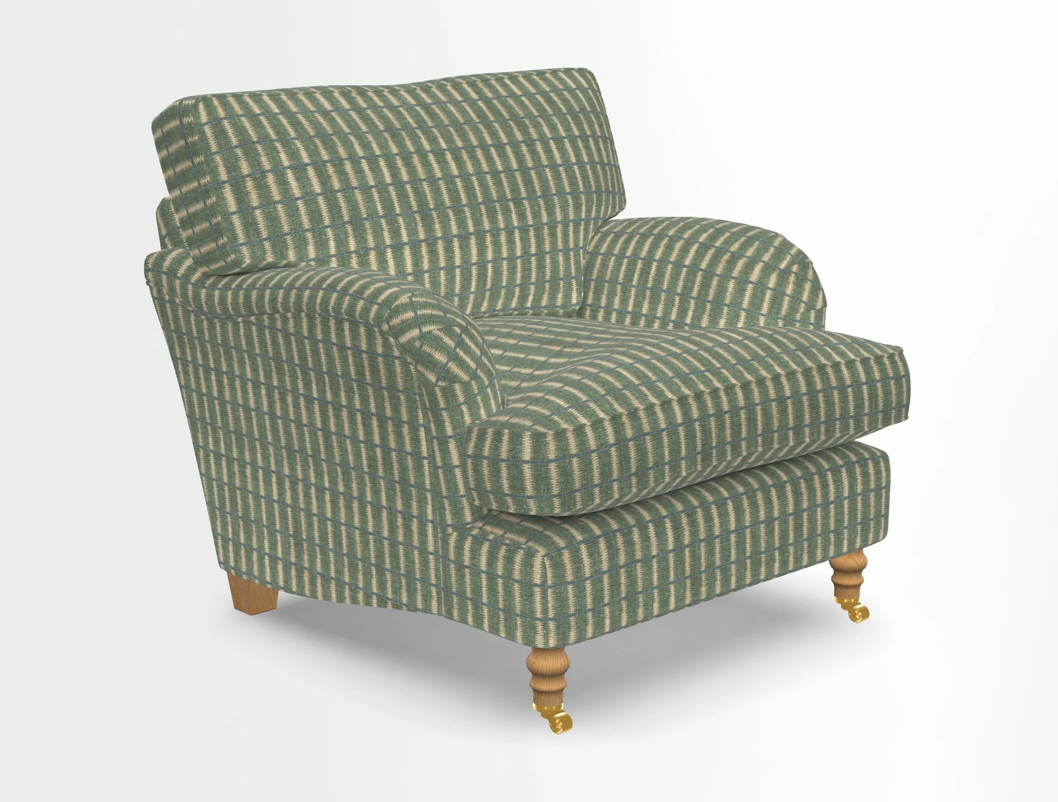 Alwinton chair in Linwood Tango Velvet Sapphire