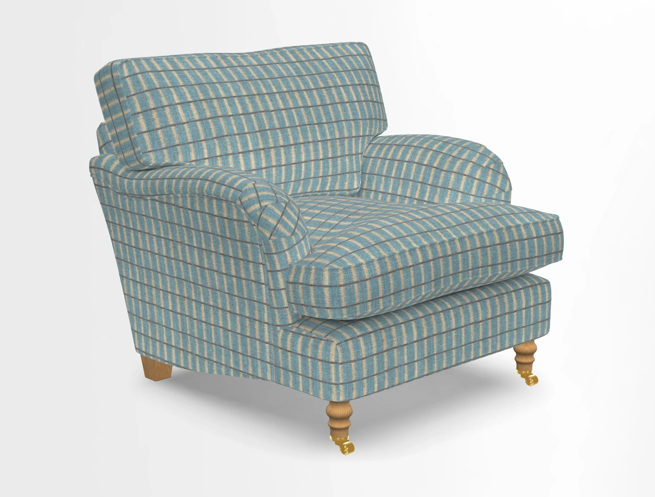Alwinton chair in Linwood Tango Velvet Sapphire