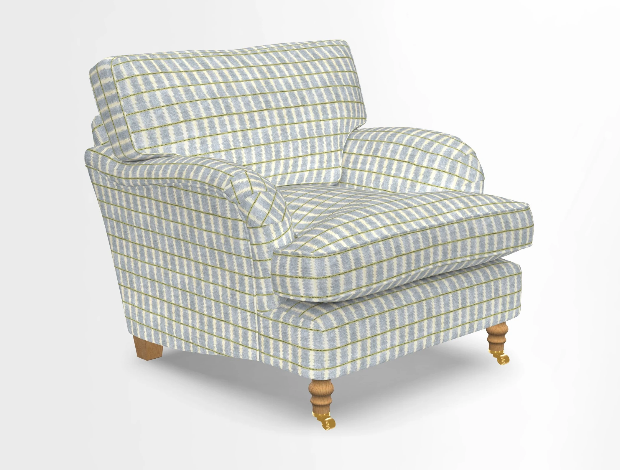 Alwinton chair in Linwood Tango Velvet Sapphire