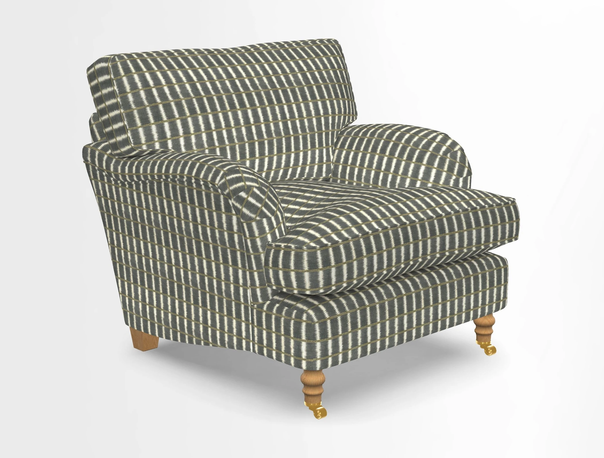 Alwinton chair in Linwood Tango Velvet Sapphire