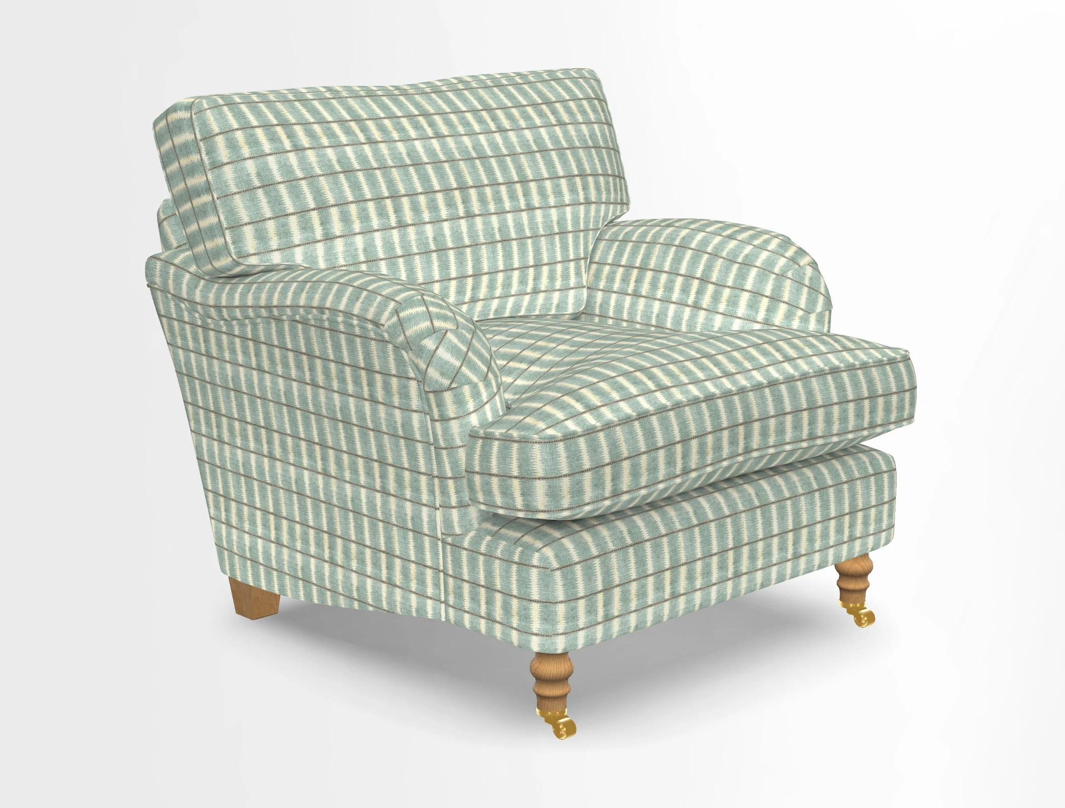 Alwinton chair in Linwood Tango Velvet Sapphire