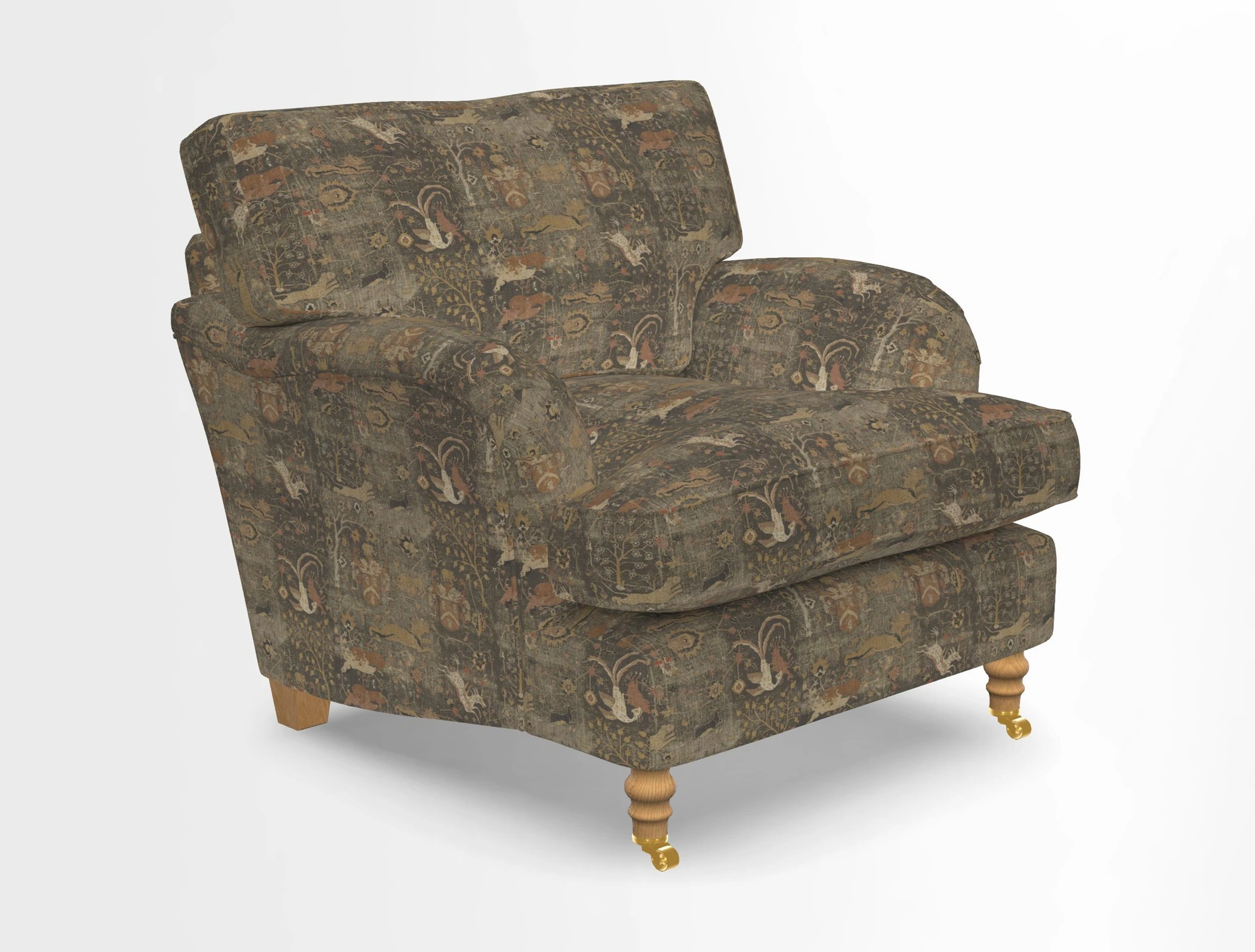 Alwinton chair in Linwood Tango Velvet Sapphire