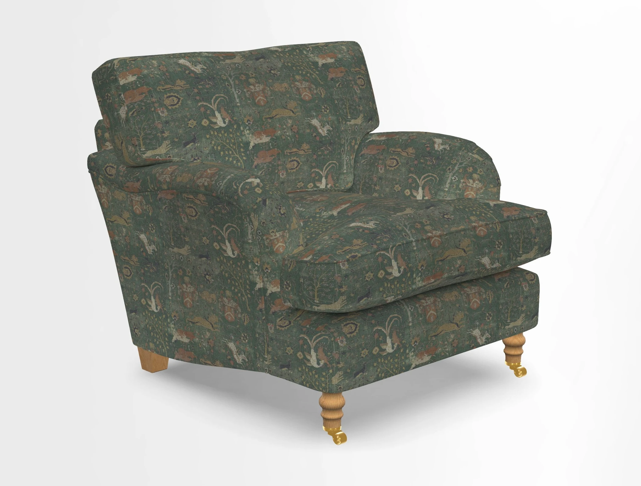 Alwinton chair in Linwood Tango Velvet Sapphire