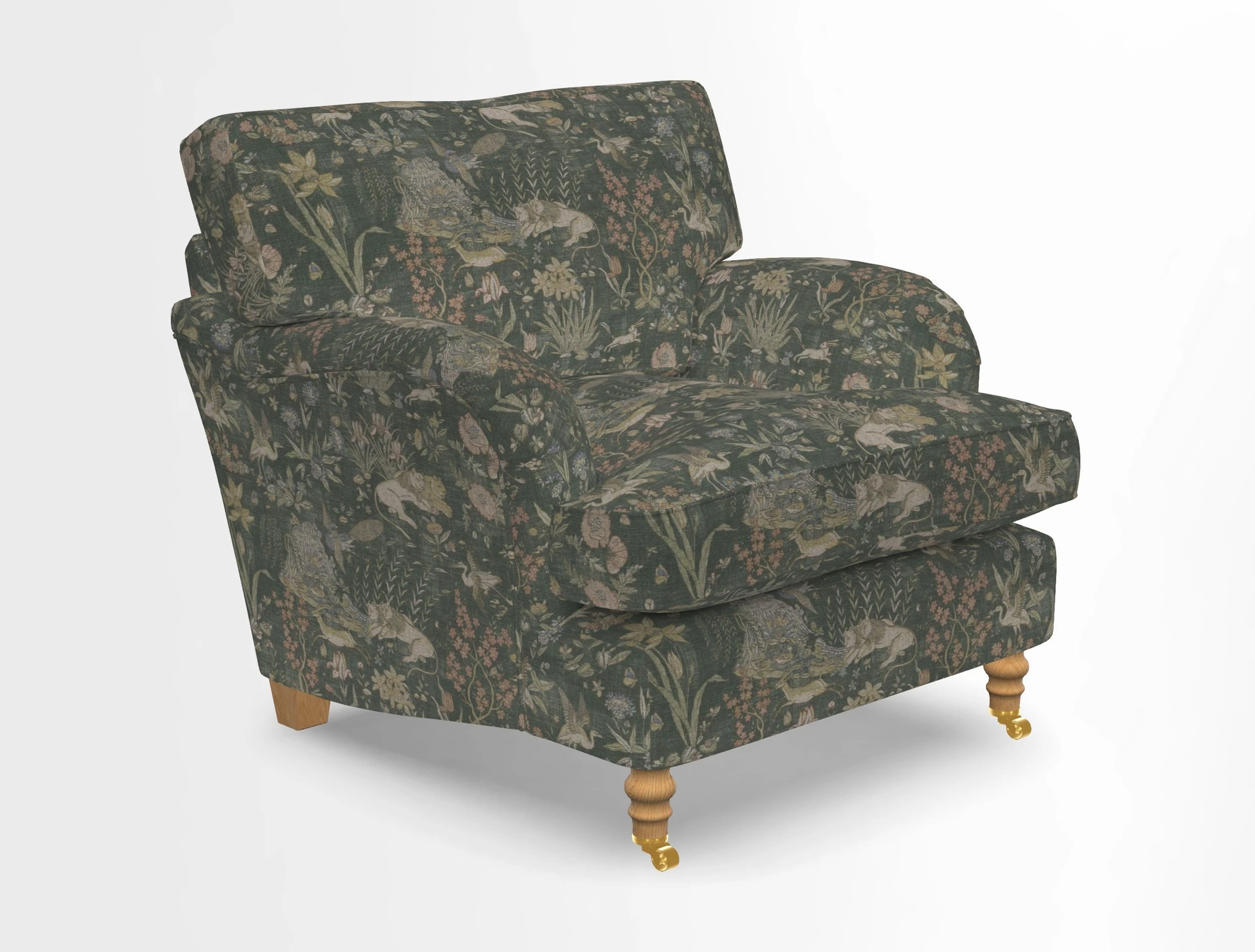 Alwinton chair in Linwood Tango Velvet Sapphire