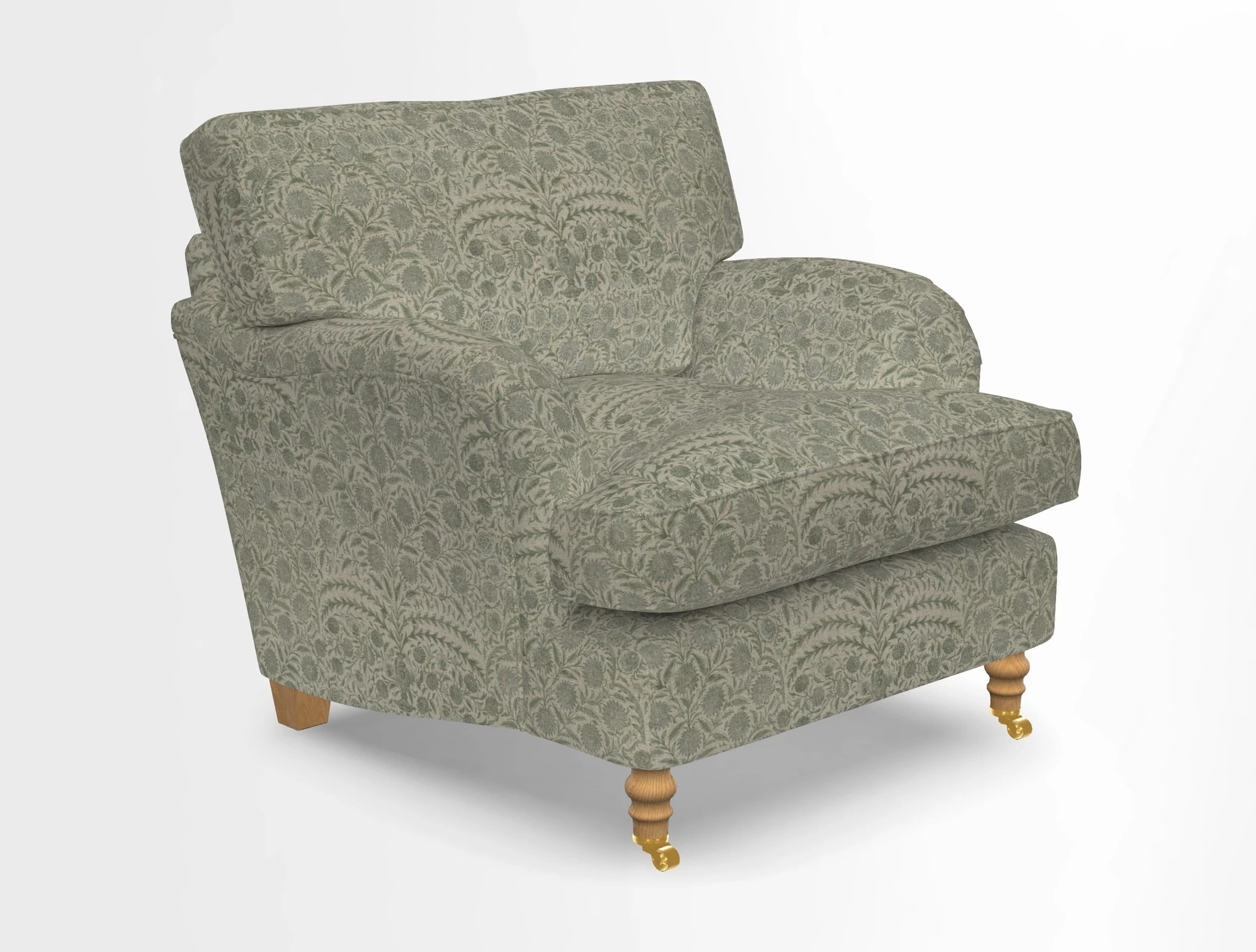 Alwinton chair in Linwood Tango Velvet Sapphire