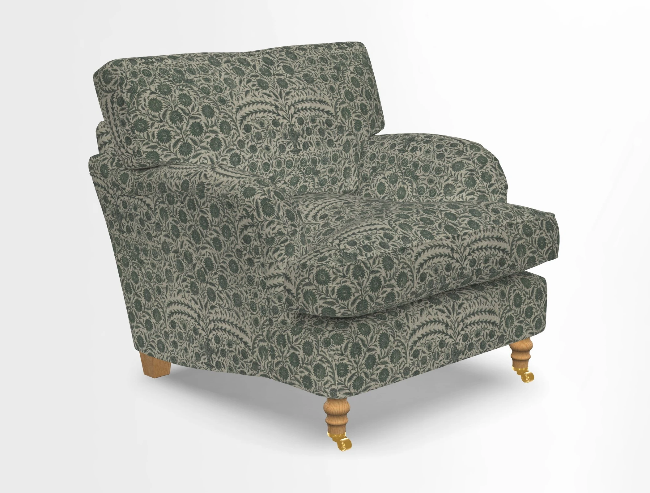 Alwinton chair in Linwood Tango Velvet Sapphire