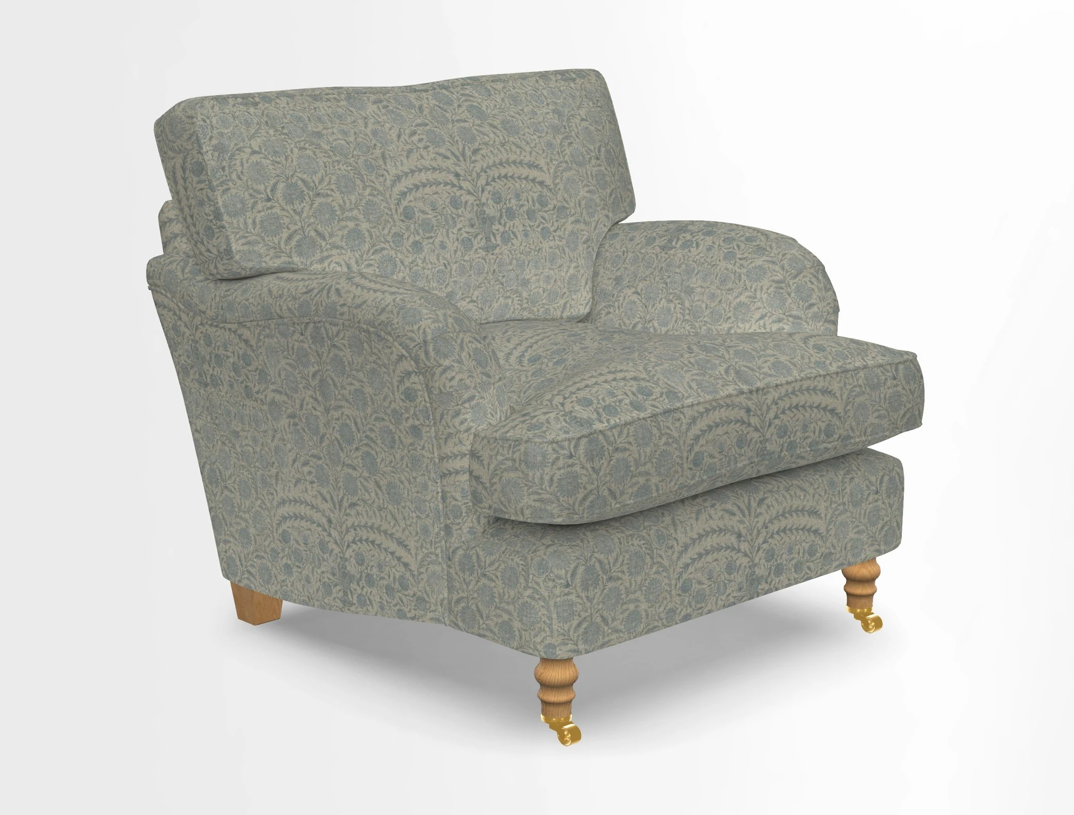 Alwinton chair in Linwood Tango Velvet Sapphire