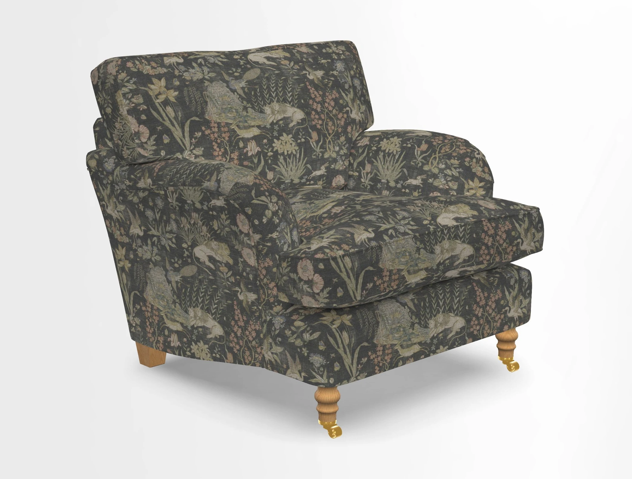 Alwinton chair in Linwood Tango Velvet Sapphire