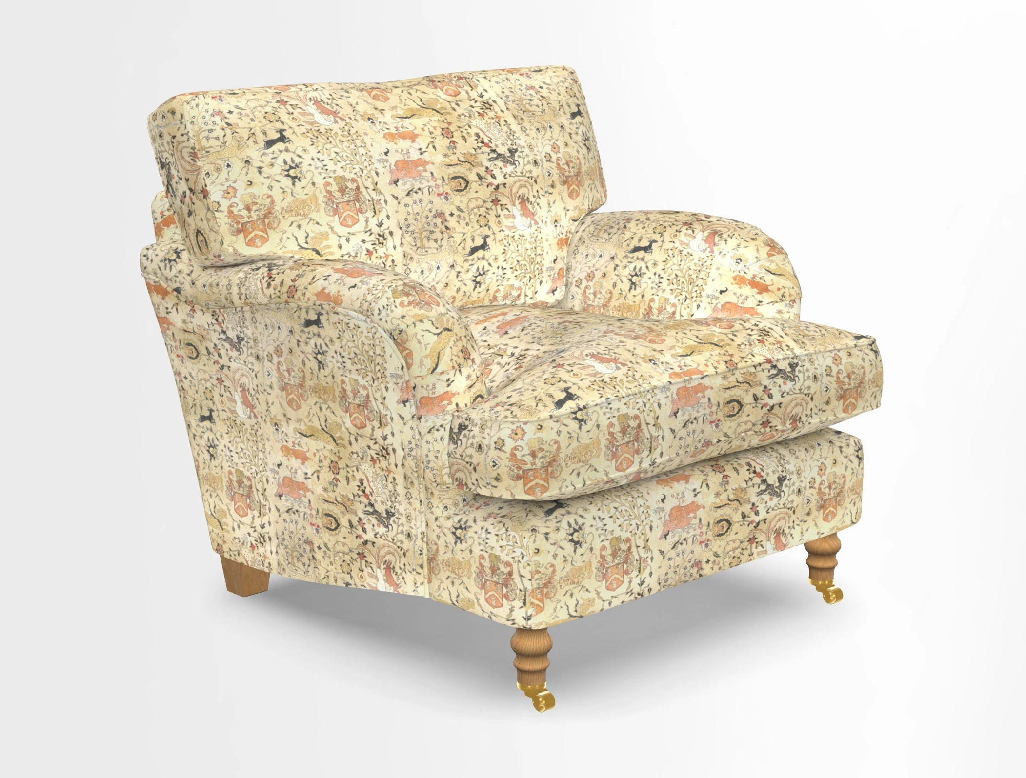 Alwinton chair in Linwood Tango Velvet Sapphire