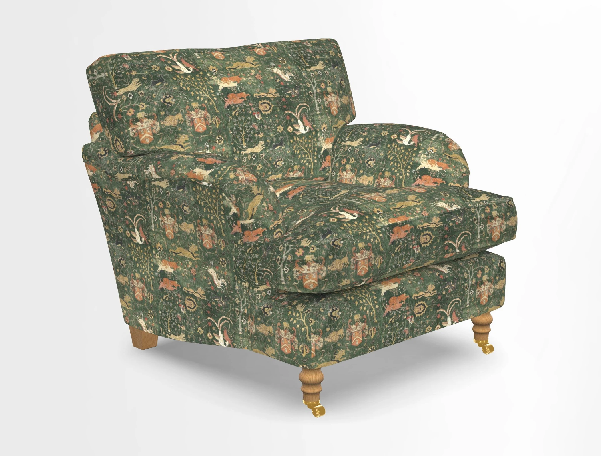 Alwinton chair in Linwood Tango Velvet Sapphire