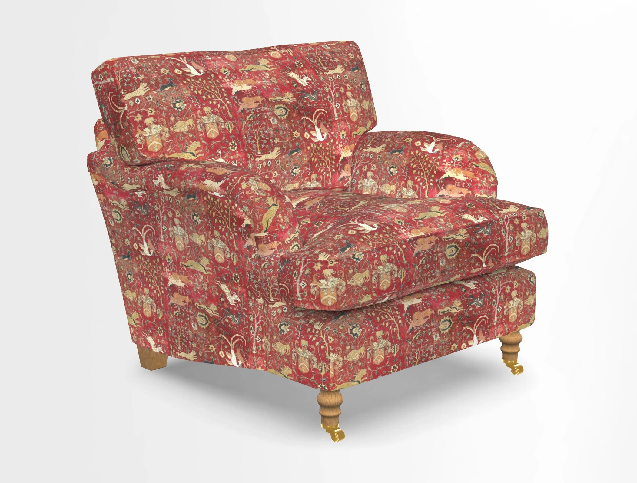 Alwinton chair in Linwood Tango Velvet Sapphire