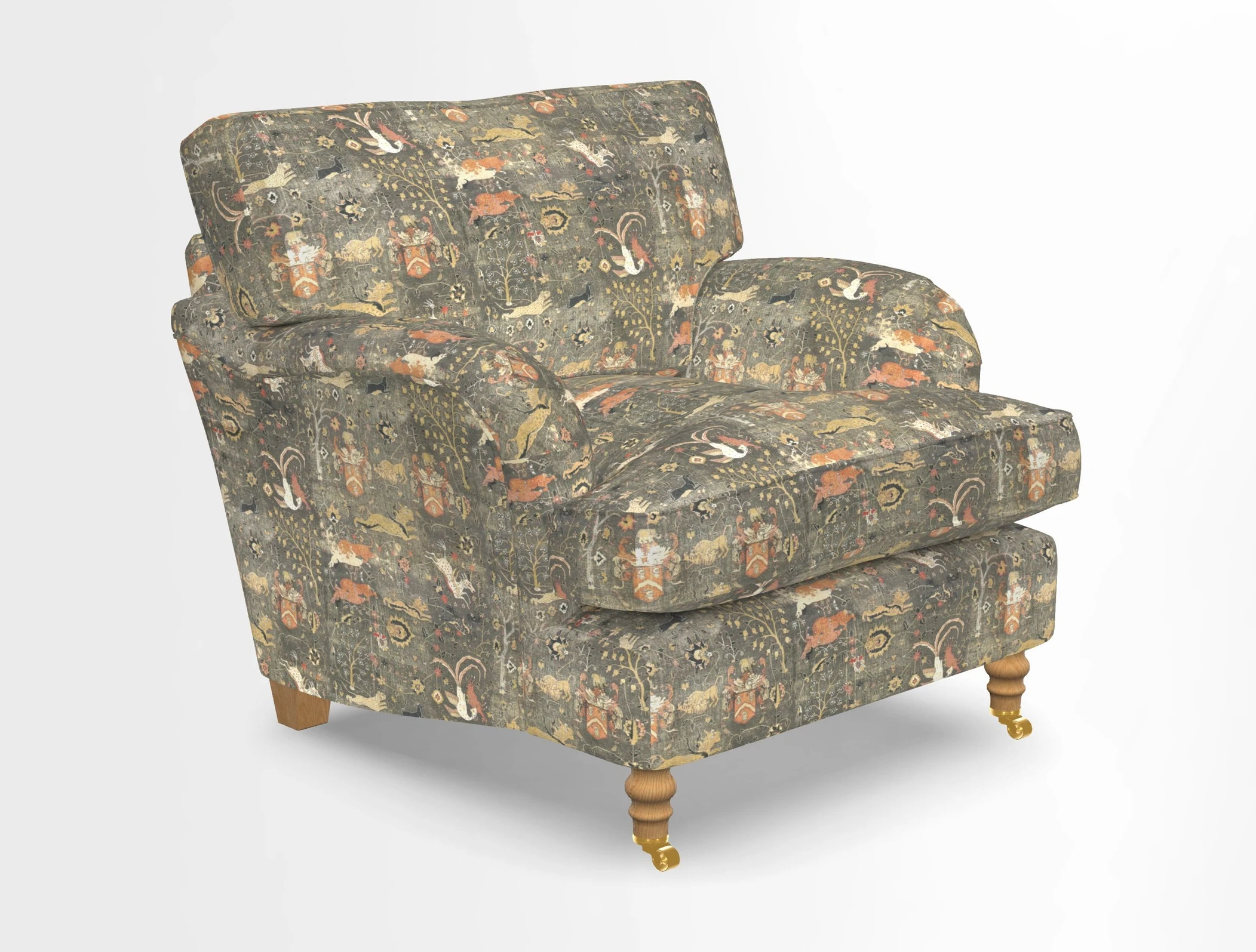 Alwinton chair in Linwood Tango Velvet Sapphire