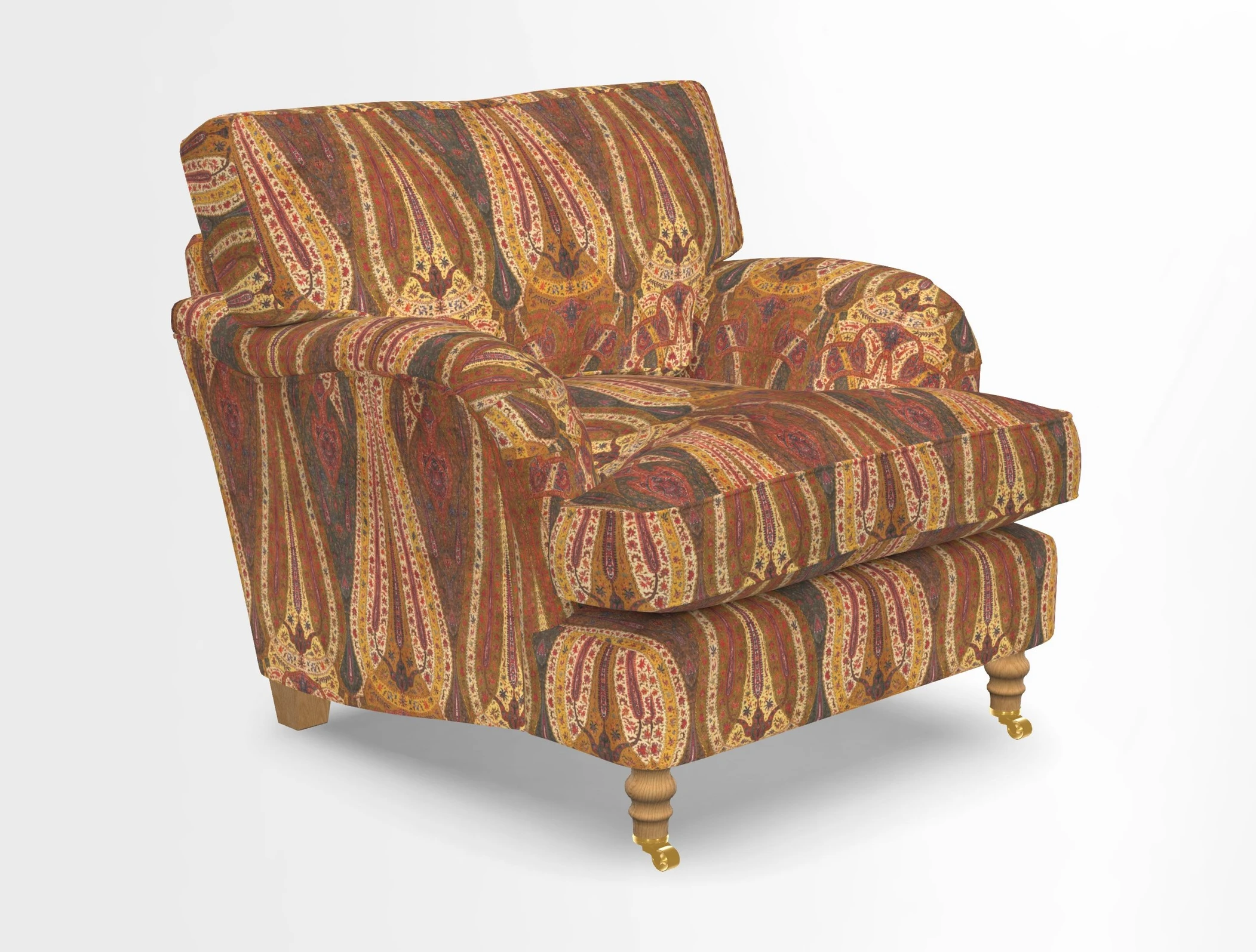 Alwinton chair in Linwood Tango Velvet Sapphire