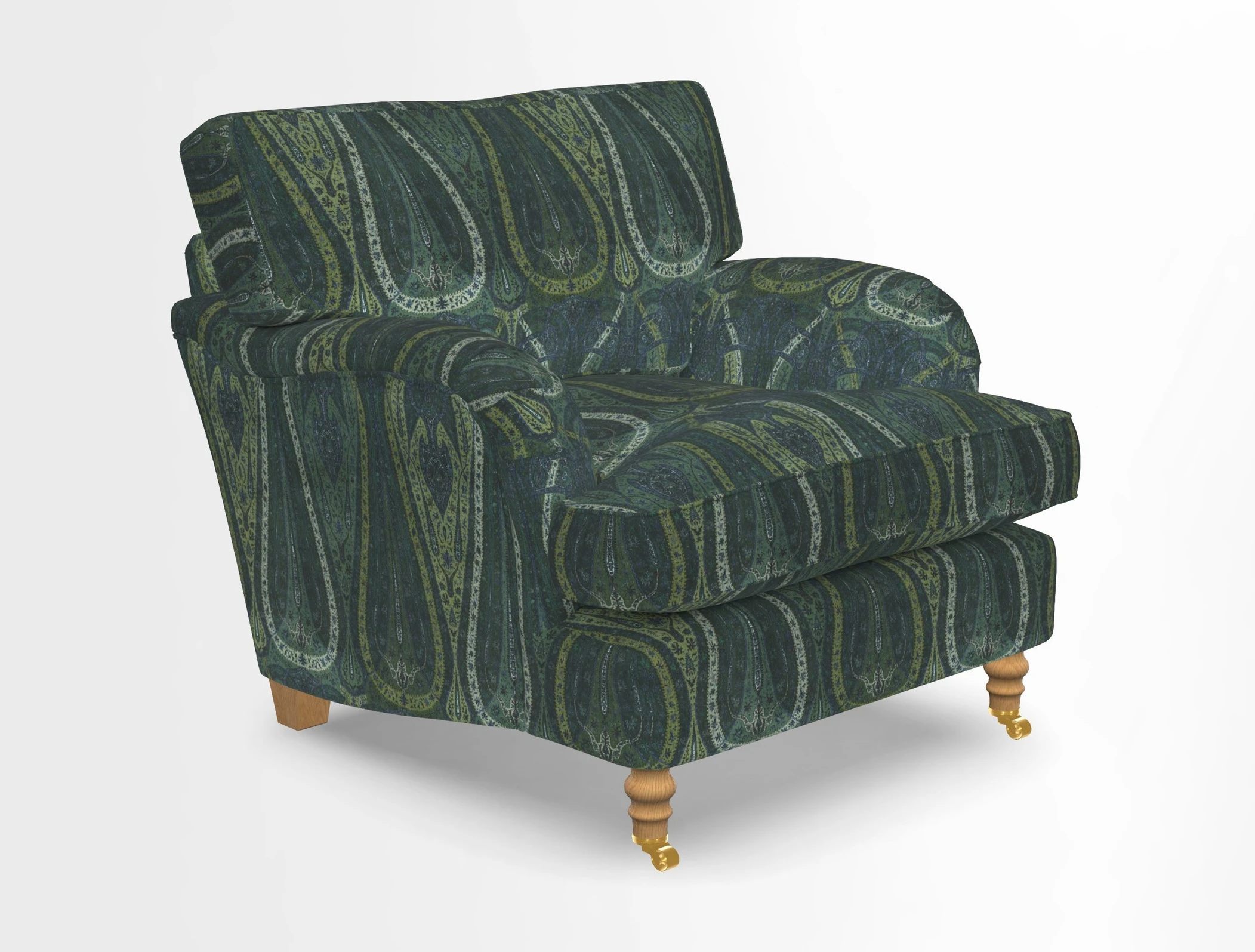 Alwinton chair in Linwood Tango Velvet Sapphire