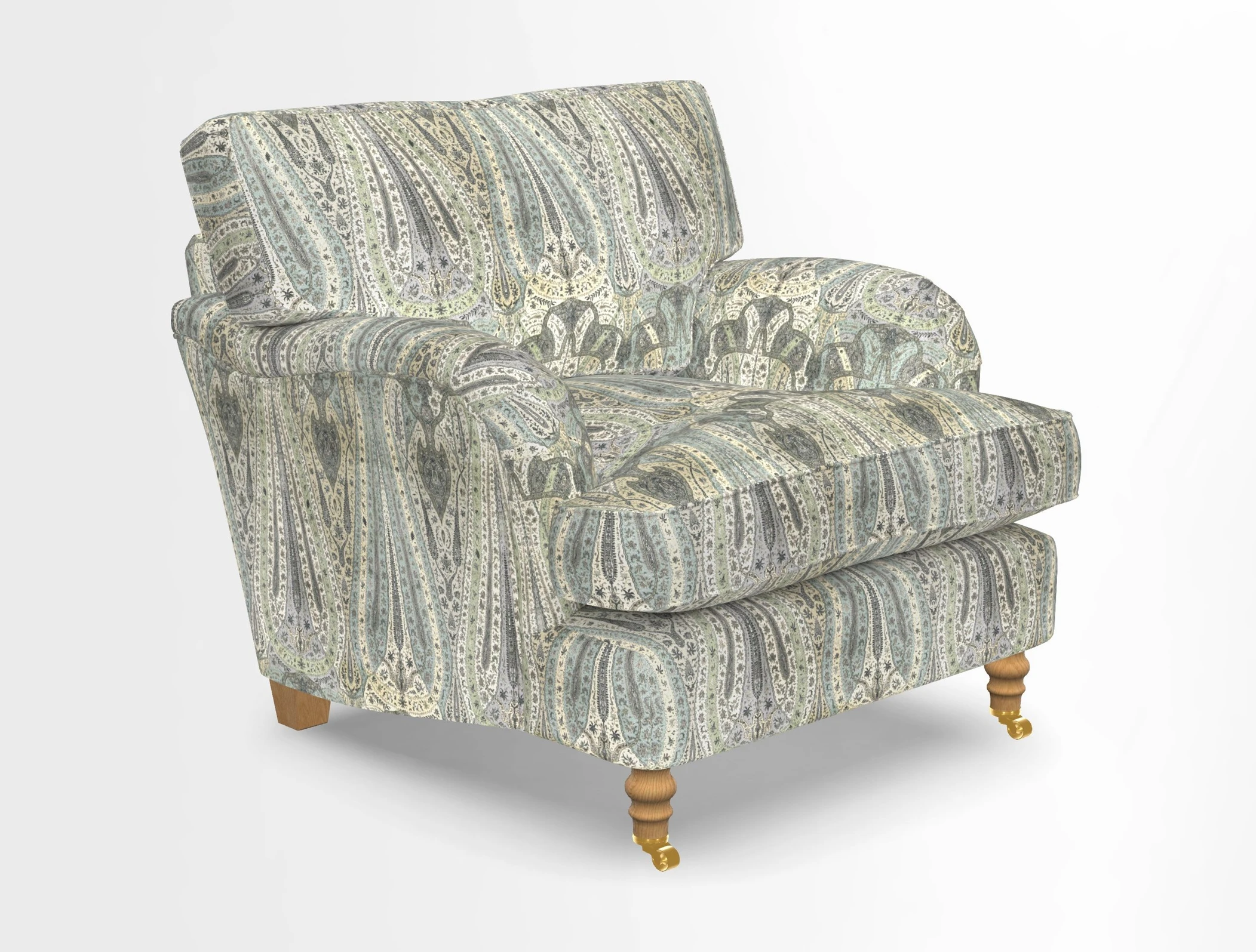 Alwinton chair in Linwood Tango Velvet Sapphire