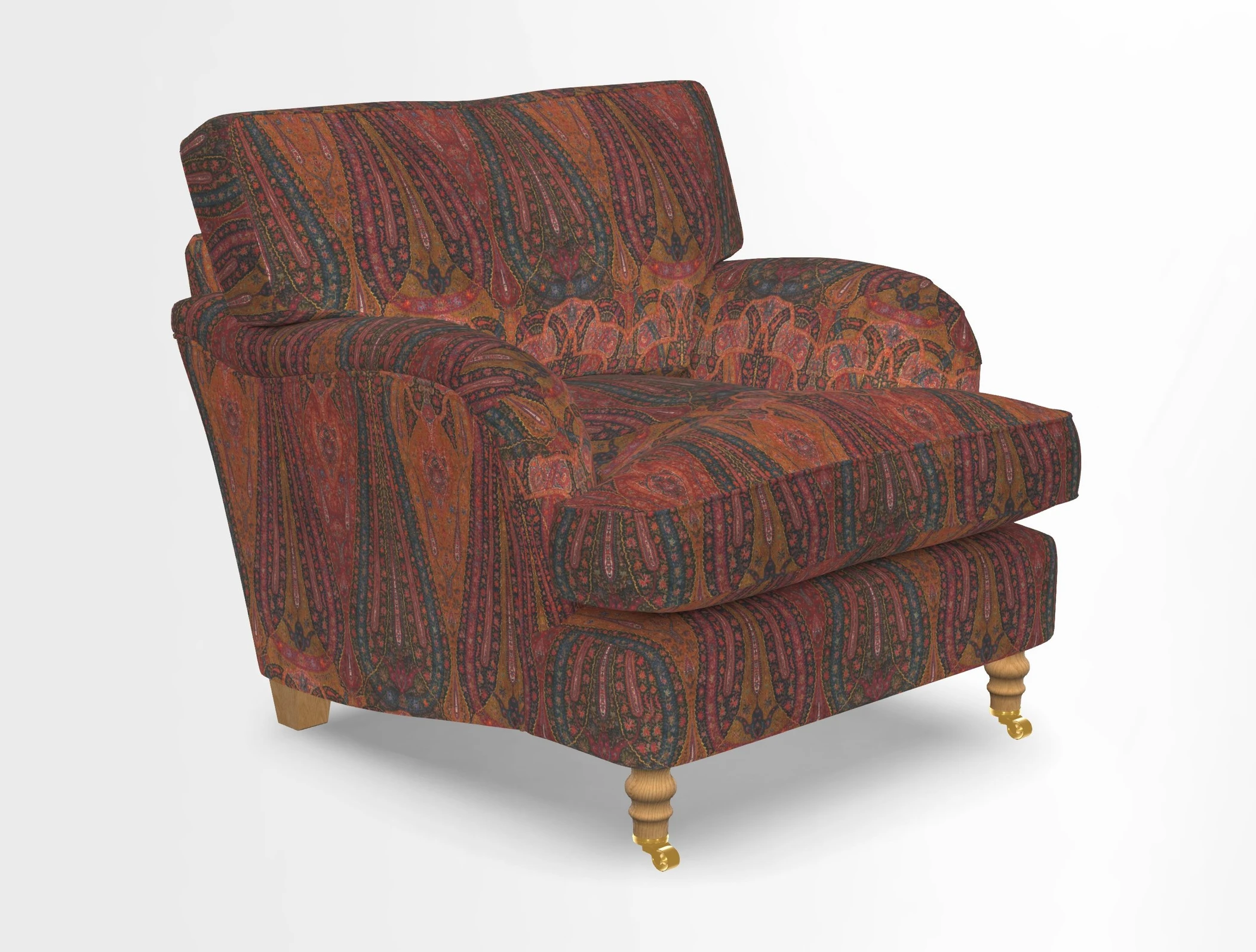 Alwinton chair in Linwood Tango Velvet Sapphire