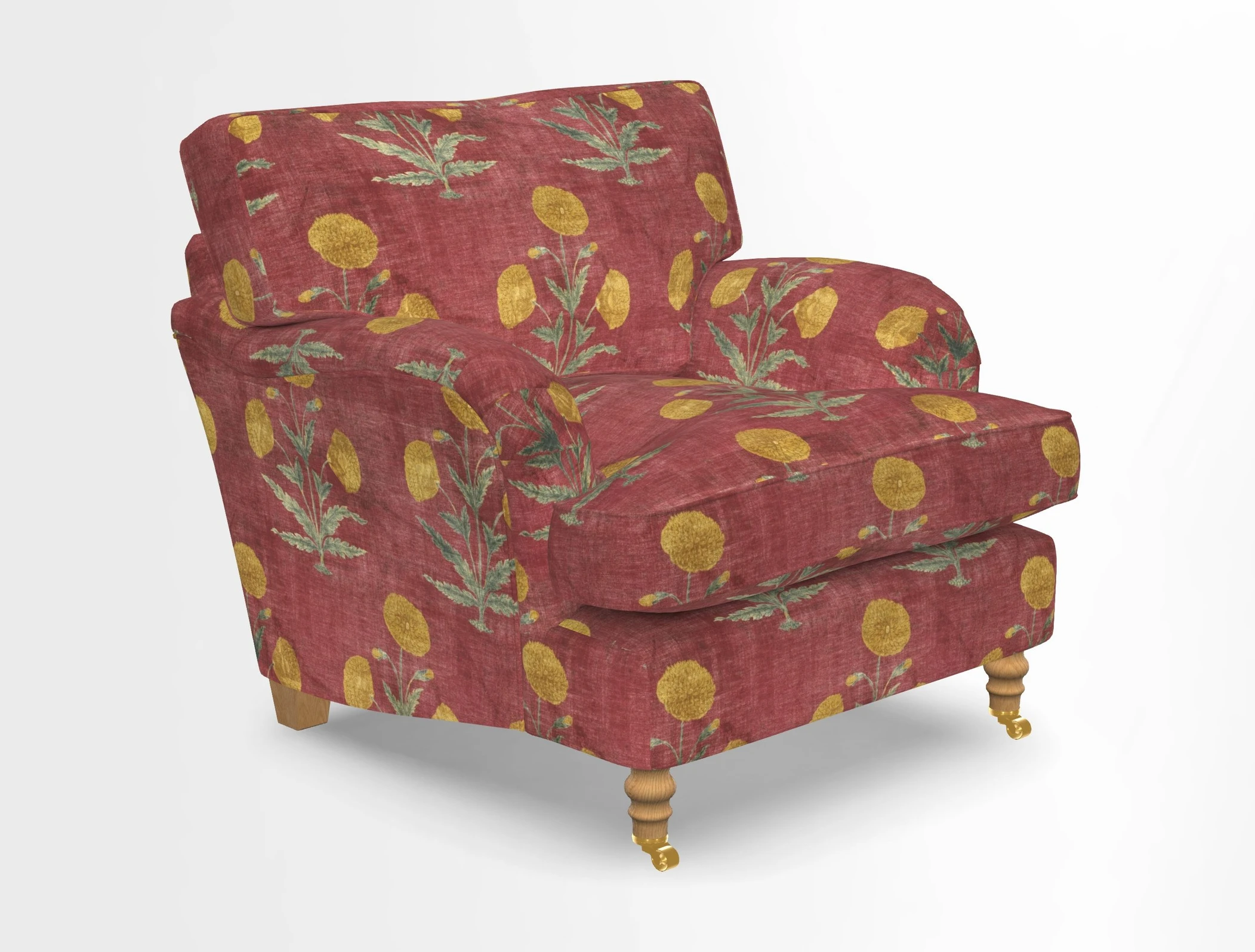Alwinton chair in Linwood Tango Velvet Sapphire