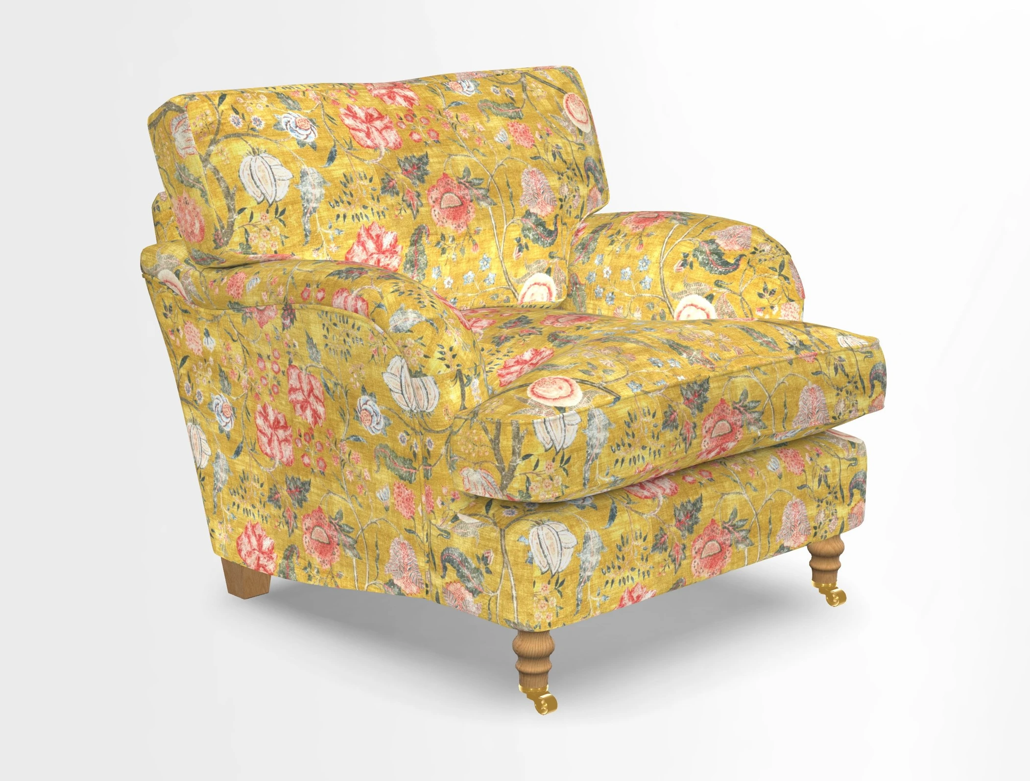 Alwinton chair in Linwood Tango Velvet Sapphire