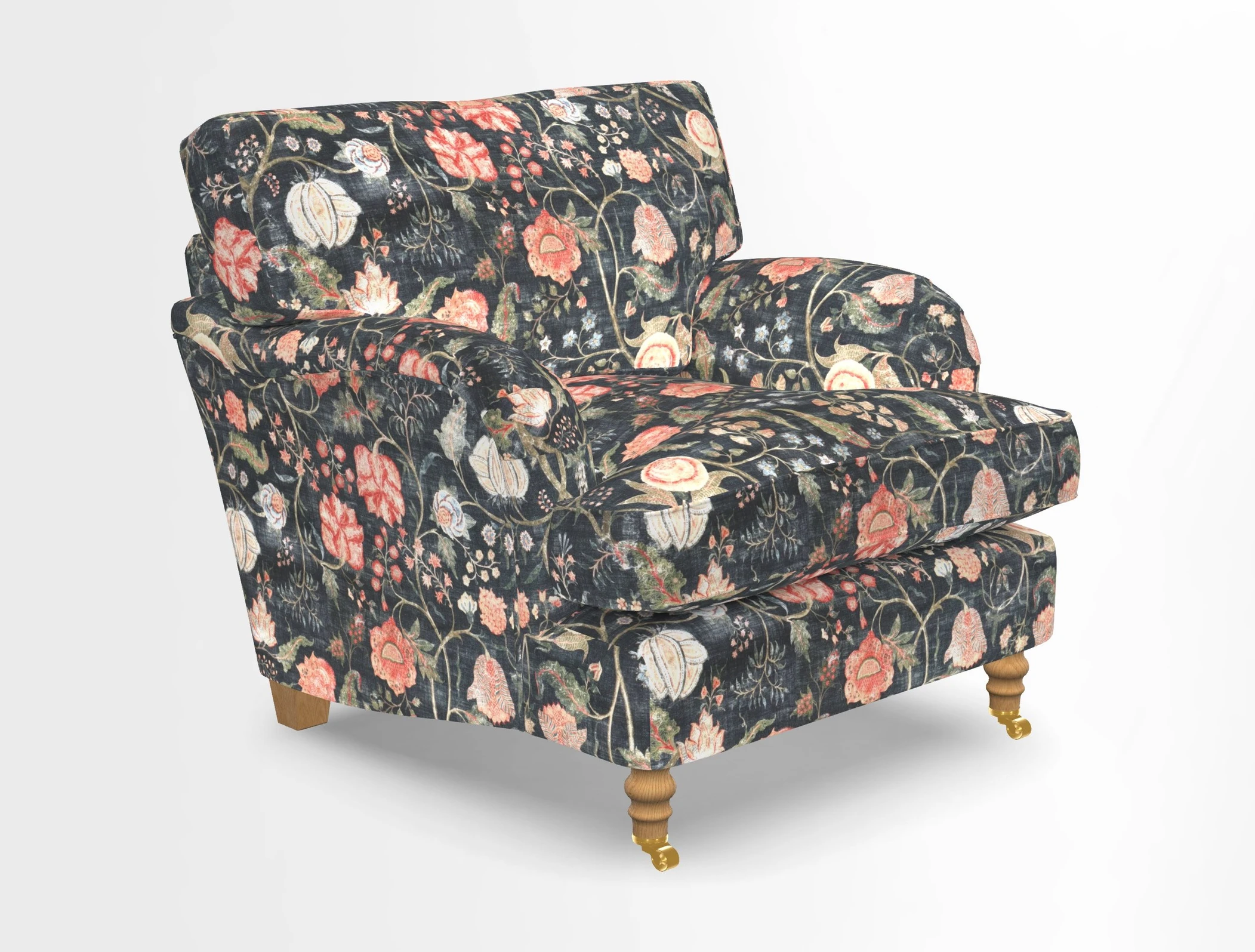 Alwinton chair in Linwood Tango Velvet Sapphire