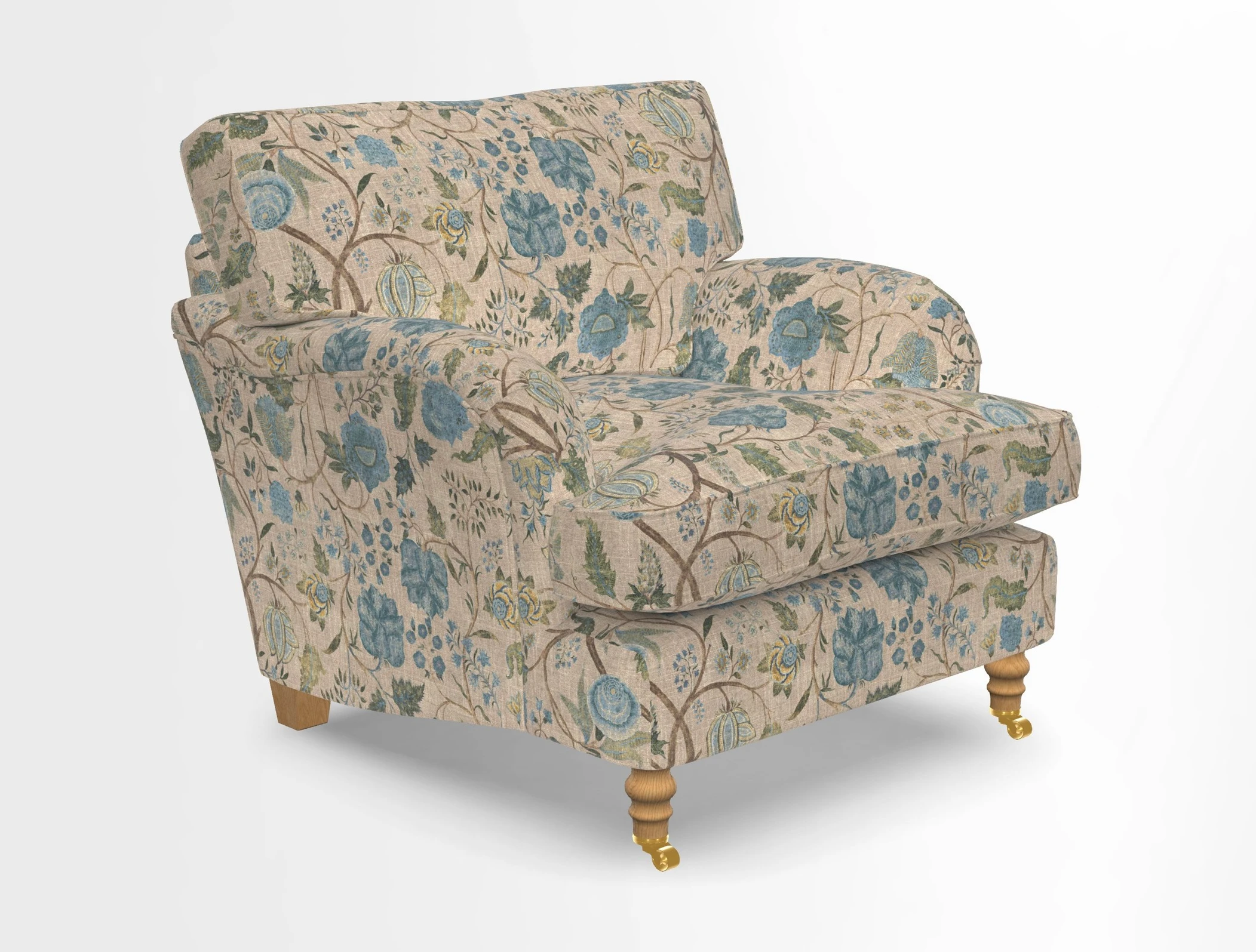 Alwinton chair in Linwood Tango Velvet Sapphire