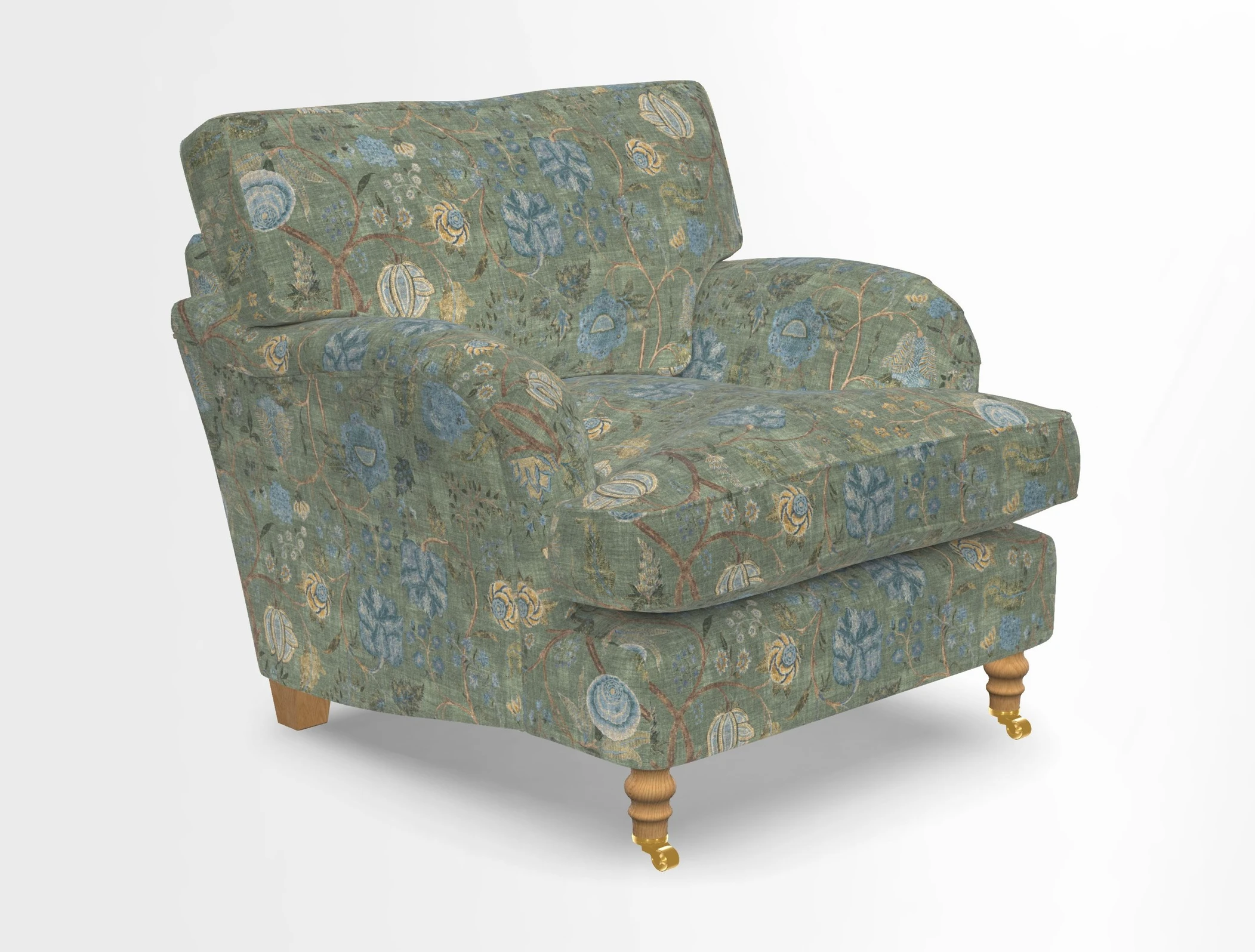 Alwinton chair in Linwood Tango Velvet Sapphire