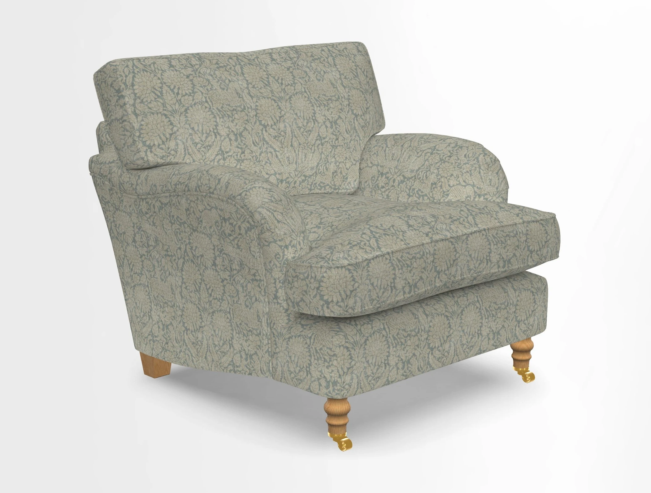 Alwinton chair in Linwood Tango Velvet Sapphire