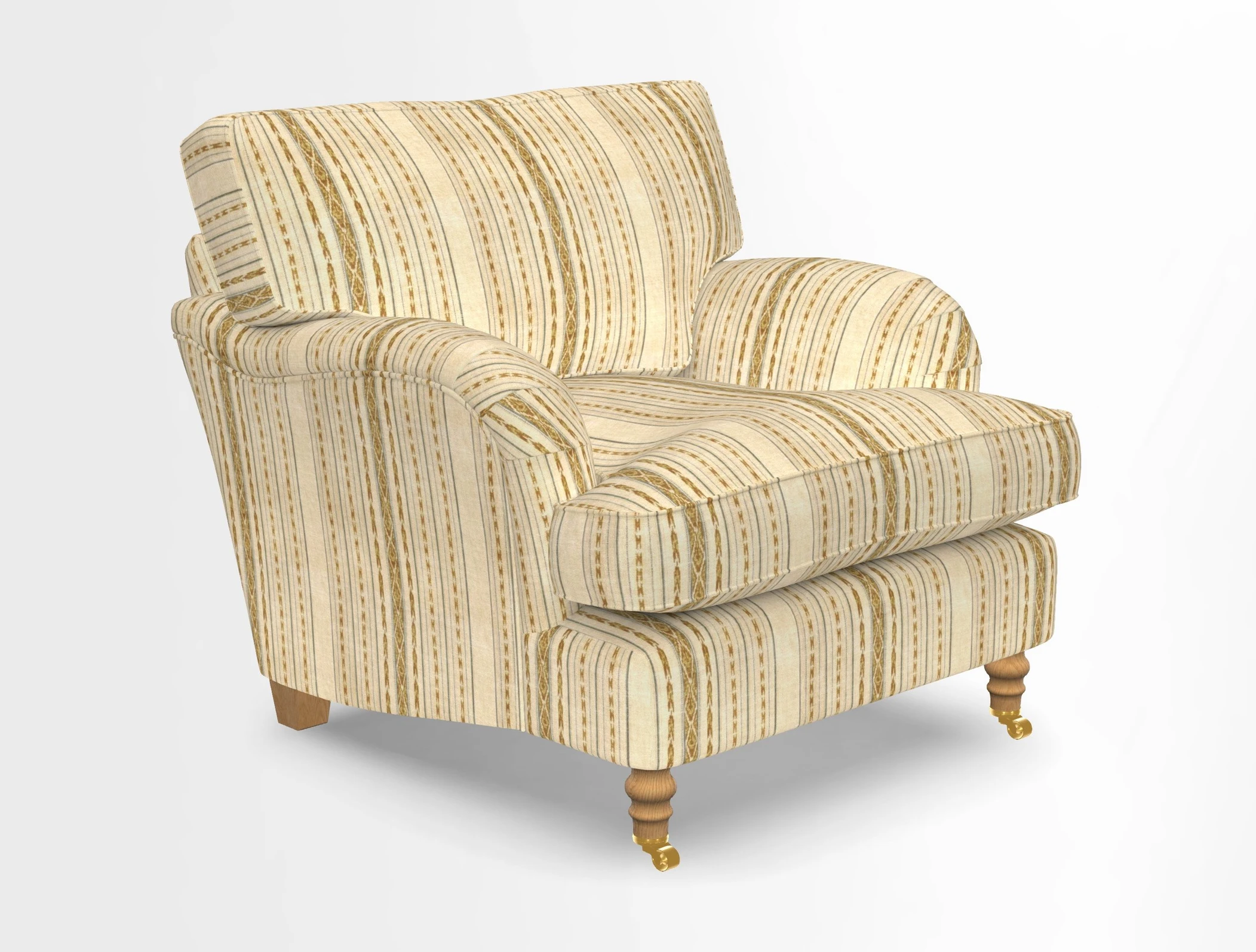 Alwinton chair in Linwood Tango Velvet Sapphire