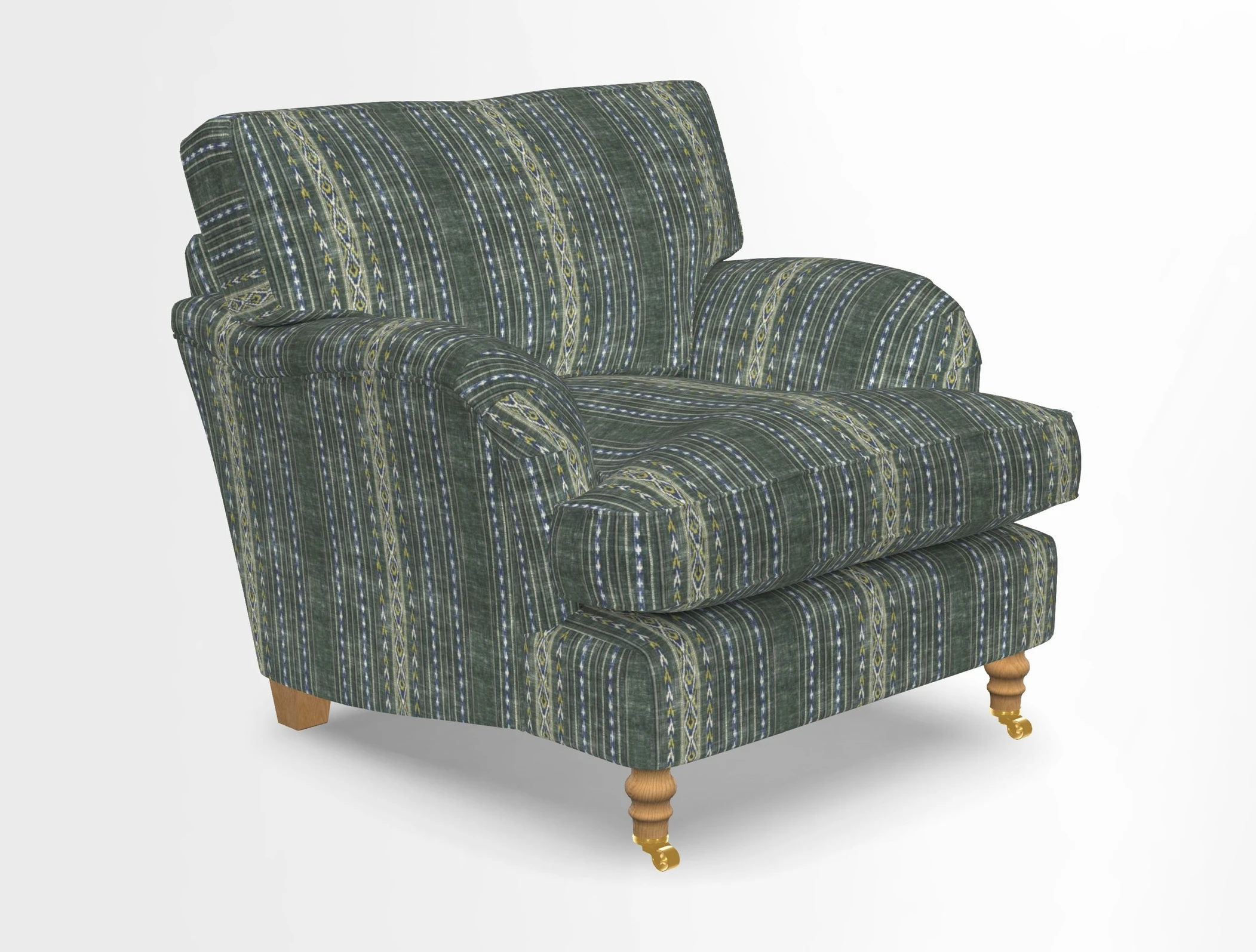 Alwinton chair in Linwood Tango Velvet Sapphire