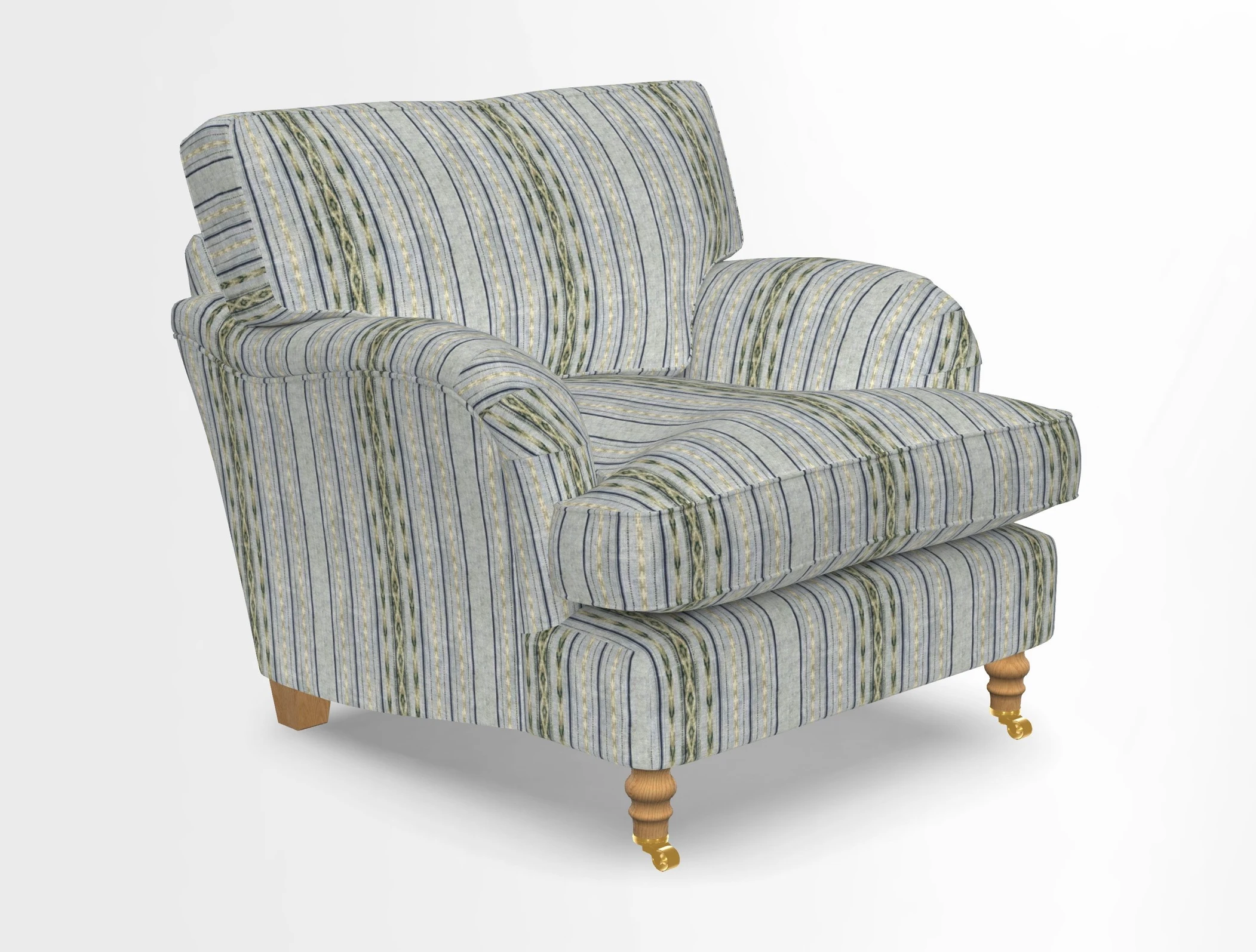 Alwinton chair in Linwood Tango Velvet Sapphire