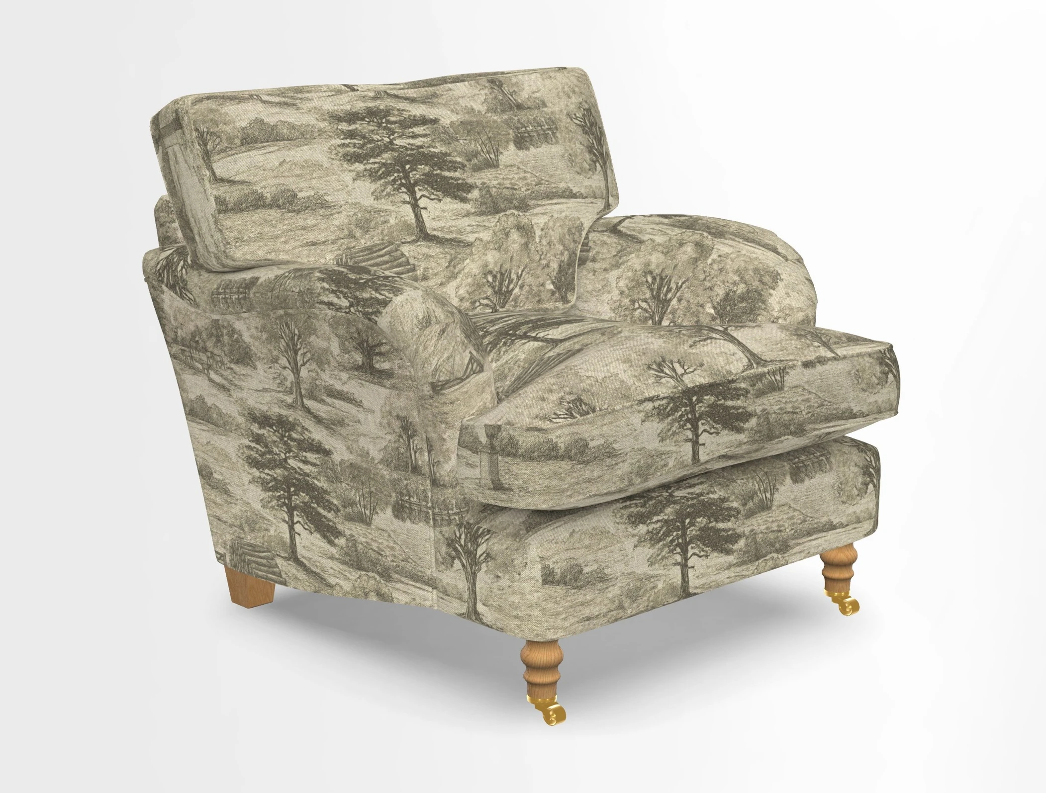 Alwinton chair in Linwood Tango Velvet Sapphire